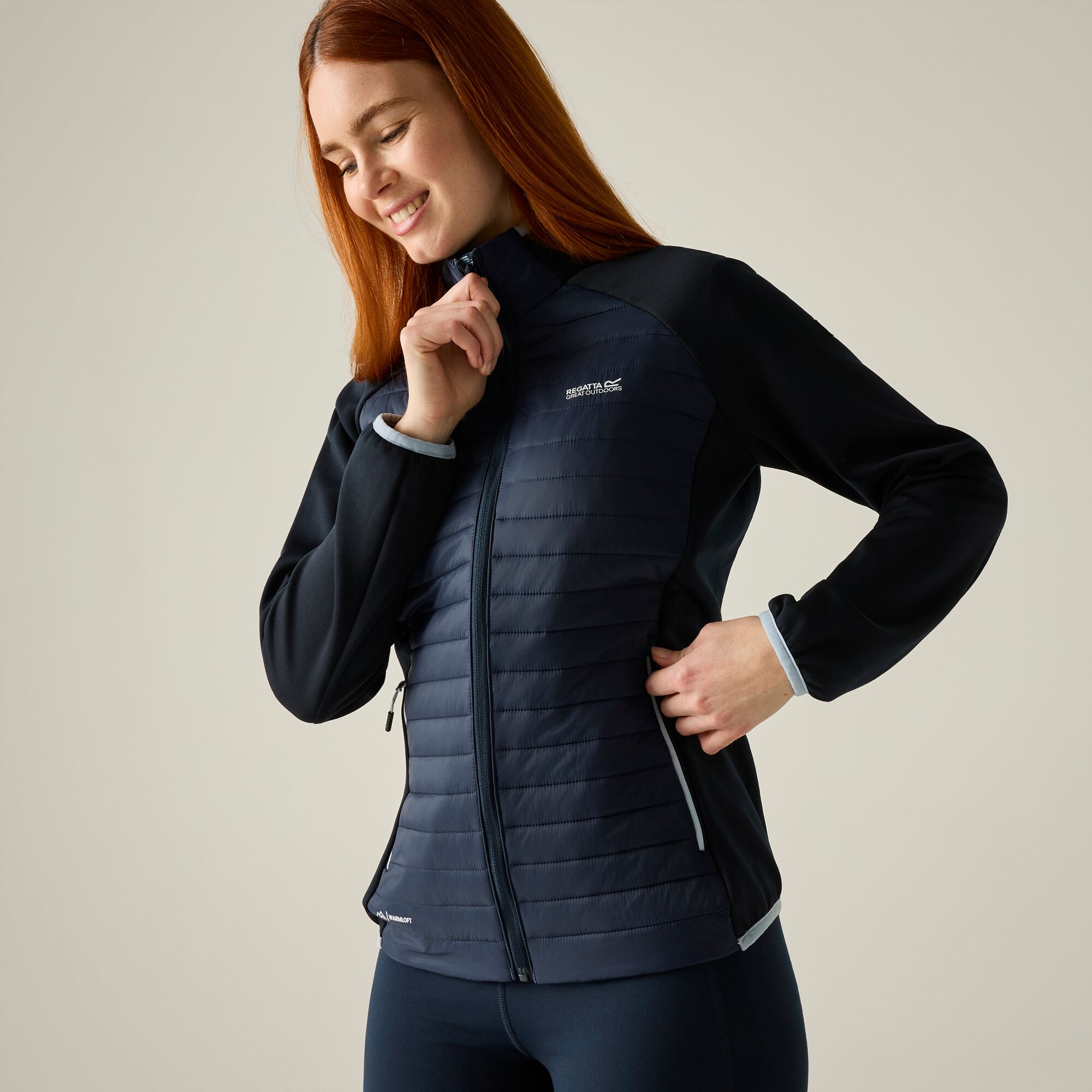 Chaqueta de mujer Clumber Hybrid Regatta - Azul marino Azul marino-1