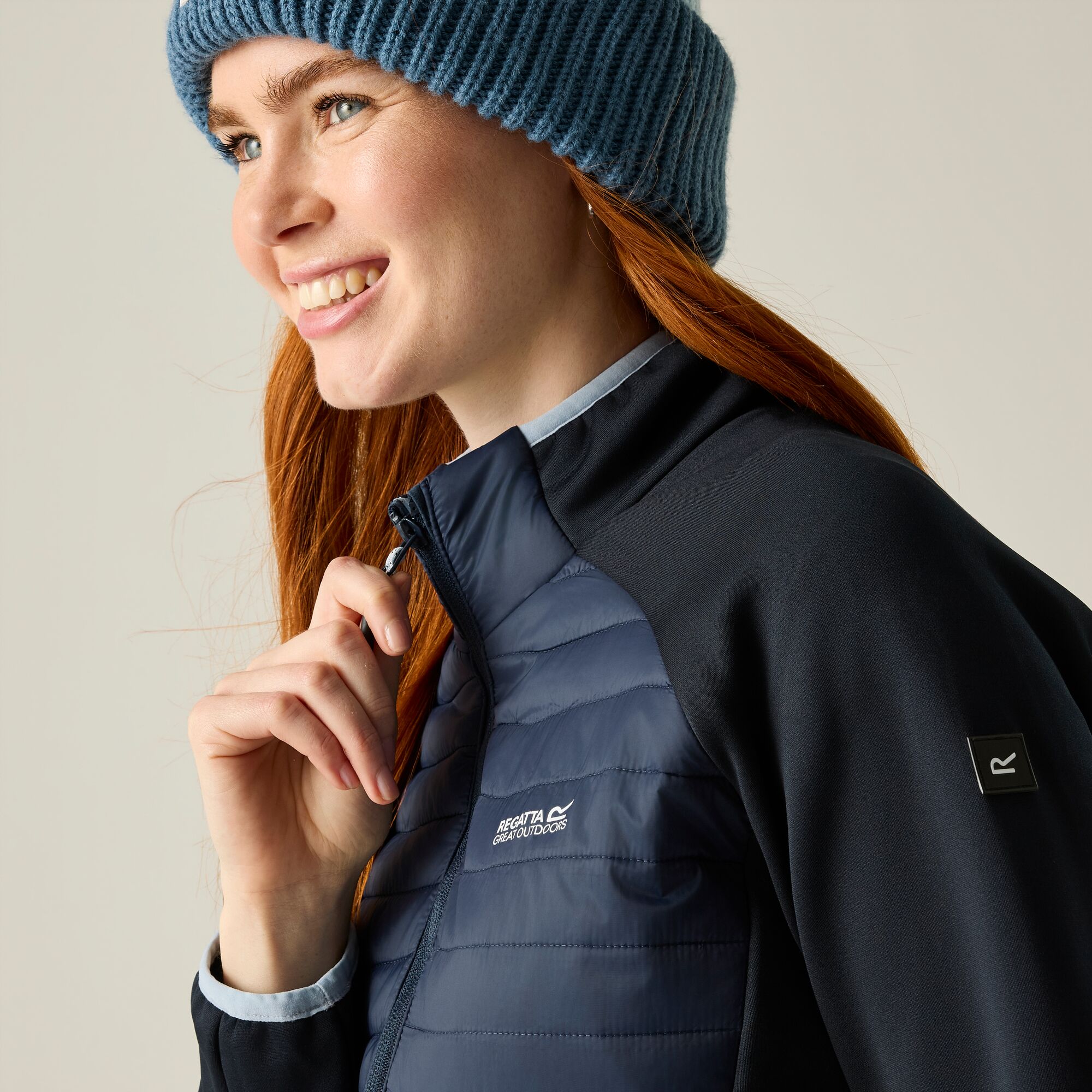 Chaqueta de mujer Clumber Hybrid Regatta - Azul marino Azul marino-4
