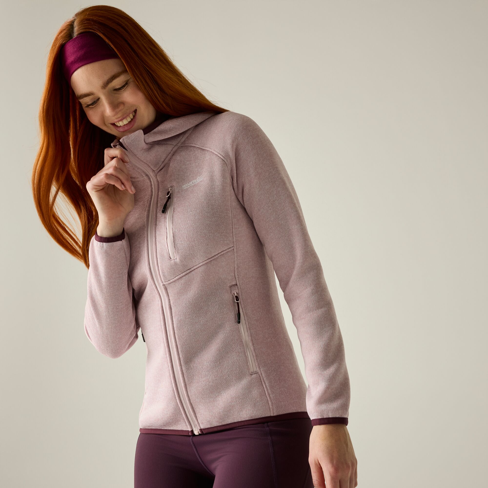 Imagen 0 de Forro polar de mujer Hooded Newhill Regatta Crudo