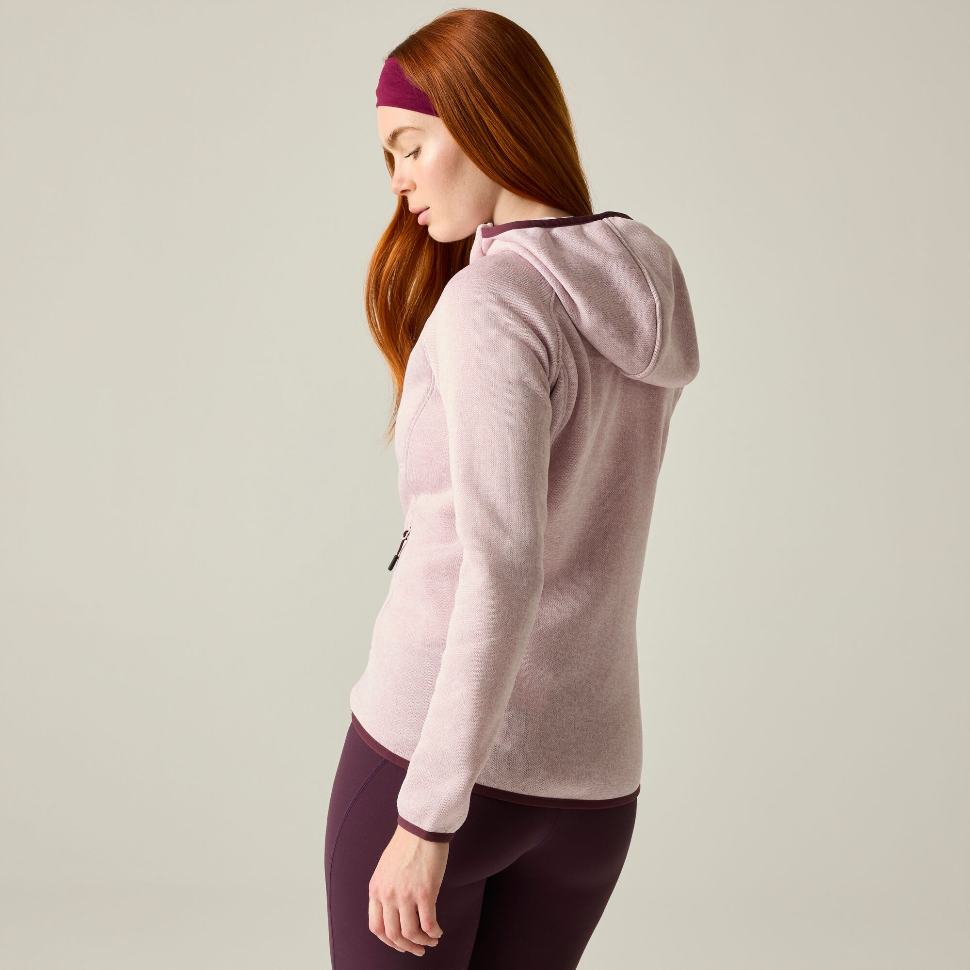Forro polar de mujer Hooded Newhill Regatta - Rosa claro Rosa claro-3