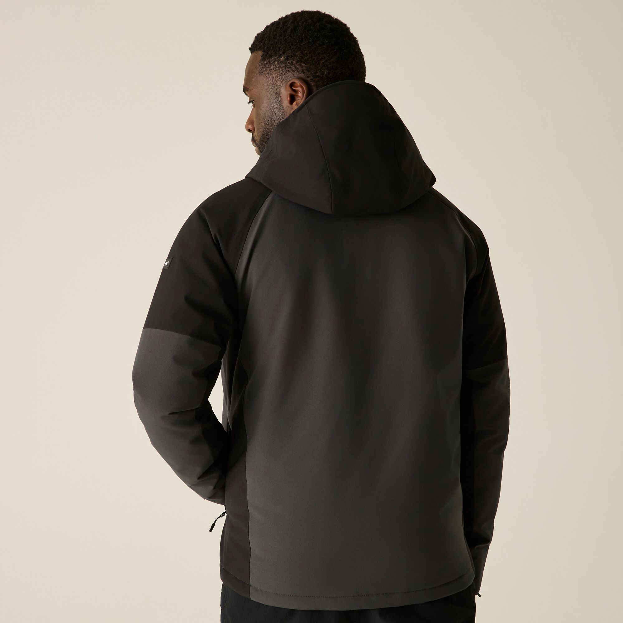 Imagen 4 de Chaqueta de hombre Highton Stretch Padded Regatta - Negro / Gris Negro / Gris