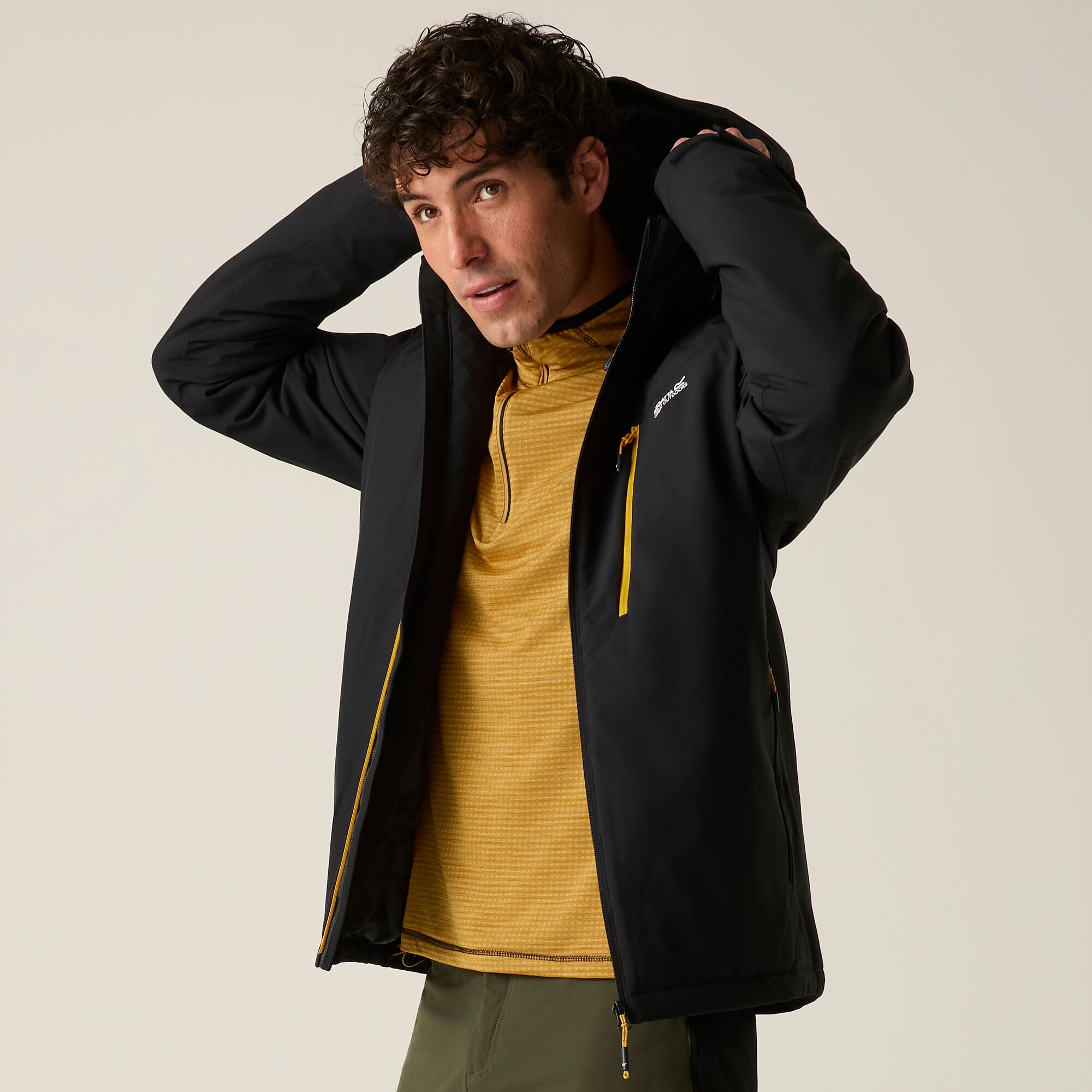 Imagen 3 de Chaqueta de hombre Highton Stretch Padded Regatta - Negro Negro