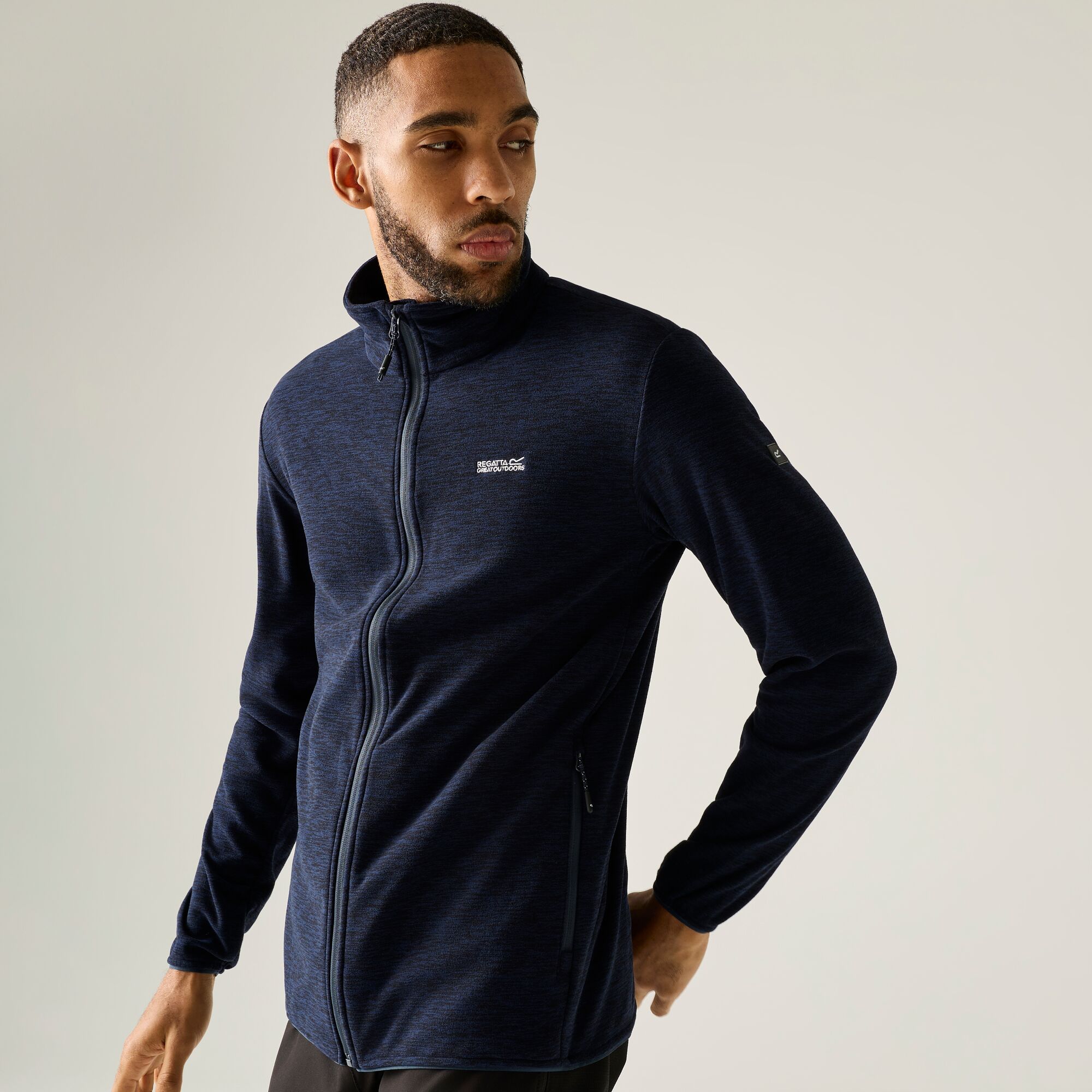 Regatta Forro polar de hombre Harrow Verde militar