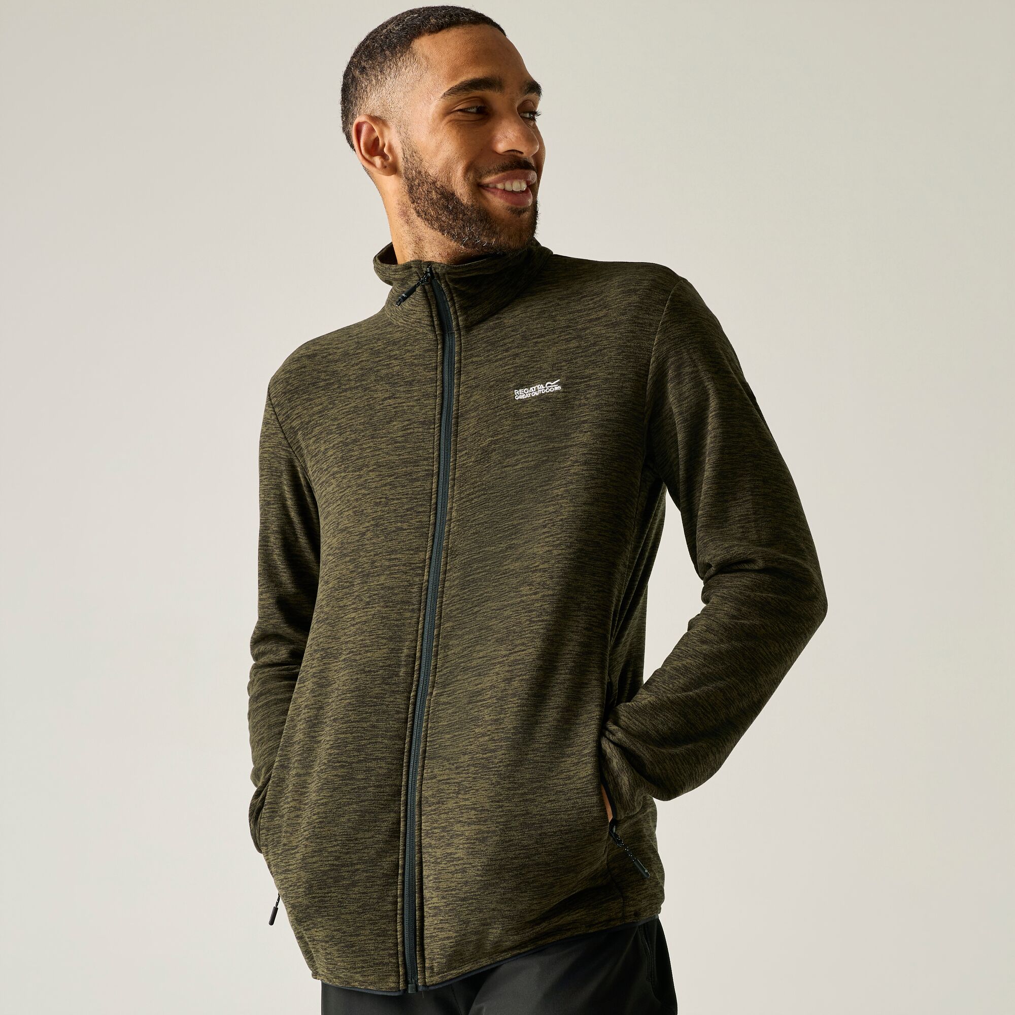 Imagen 0 de Forro polar de hombre Harrow Regatta Verde militar