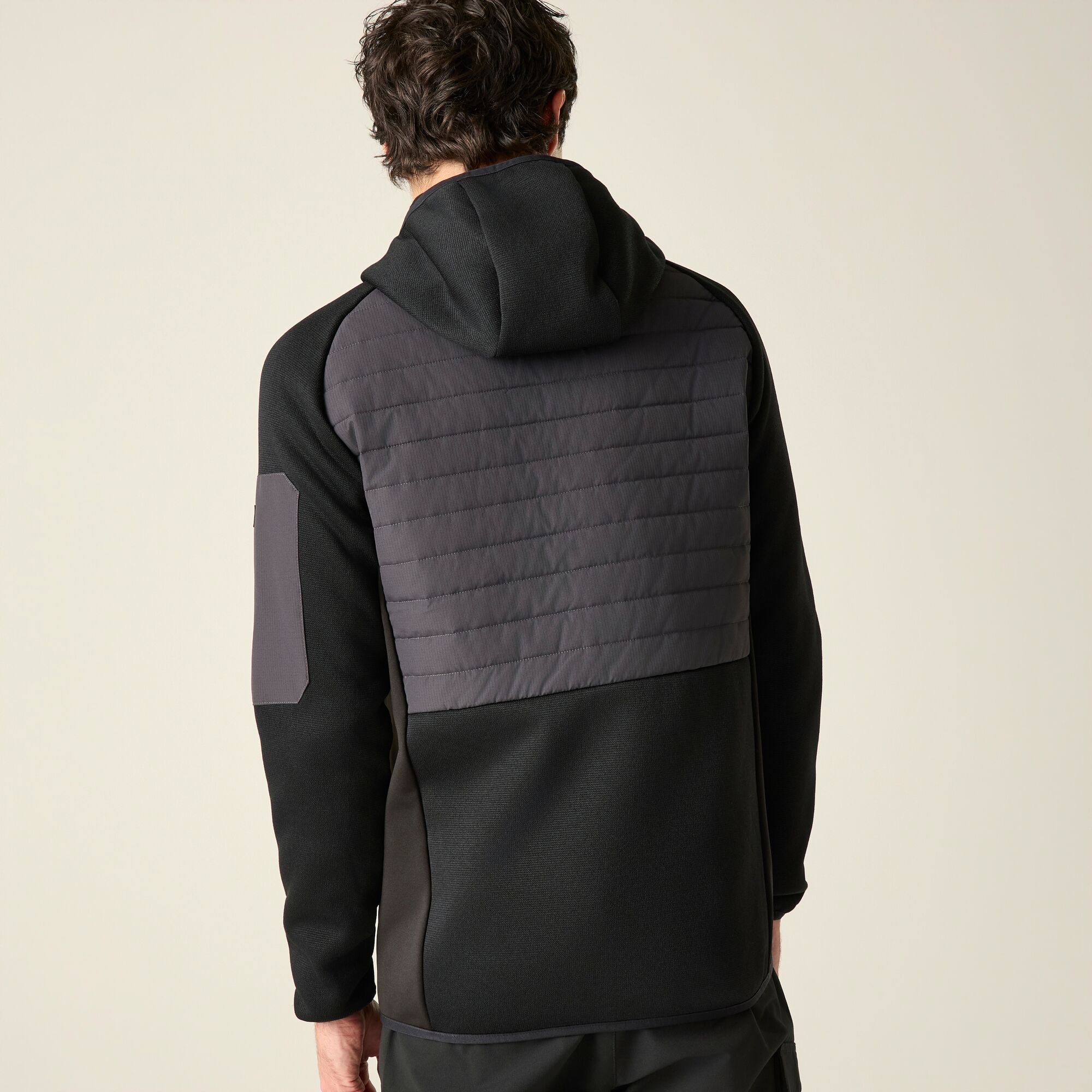 Chaqueta de hombre Newhill Hybrid Regatta - Negro / Gris Negro / Gris-3