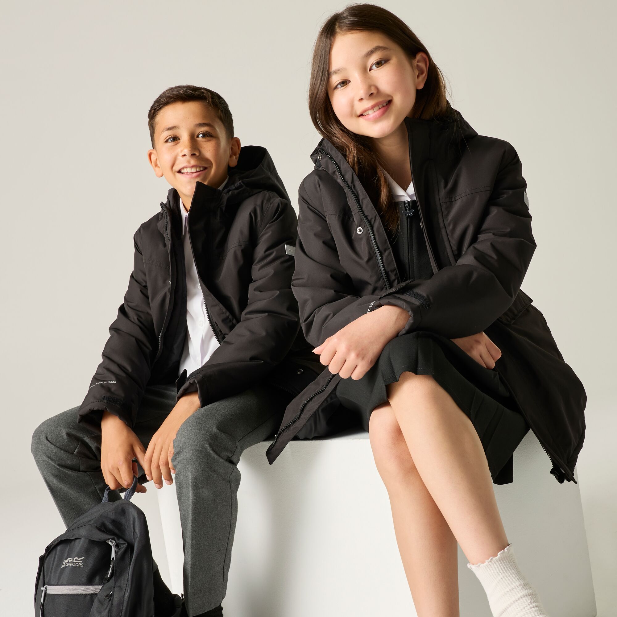 Chaqueta de niños Farbank II Regatta - Negro Negro-1