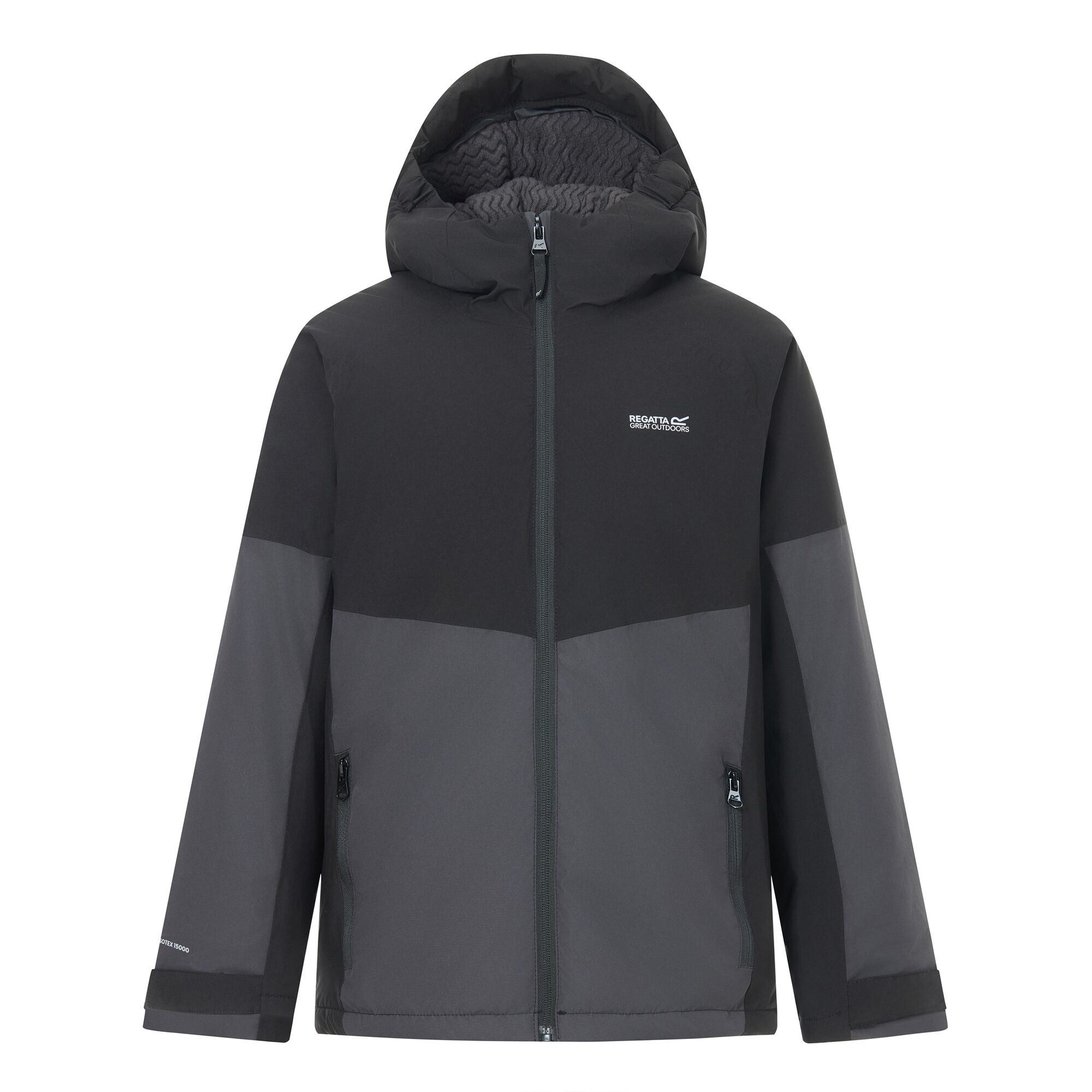 Chaqueta de niños Hillain Warm Lined Regatta - Negro / Gris Negro / Gris-5