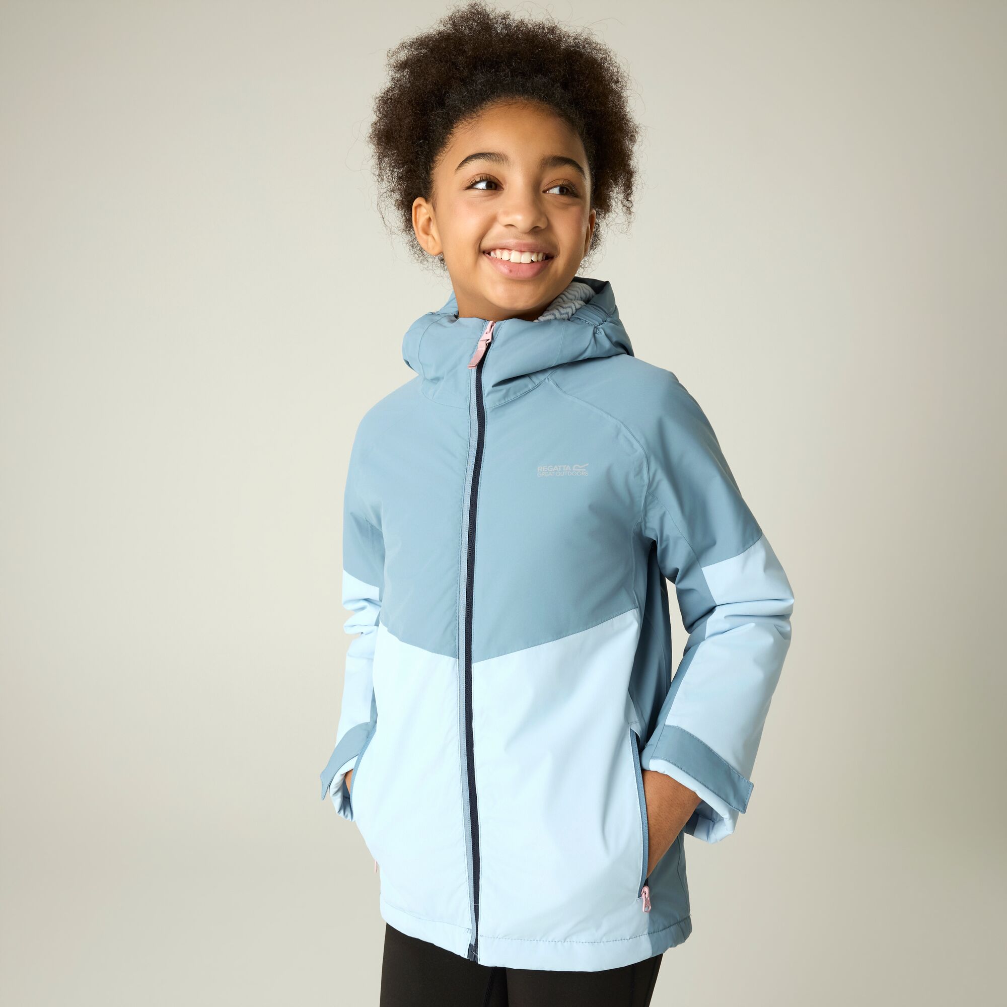 Imagen 0 de Chaqueta de niños Hillain Warm Lined Regatta Azul grisáceo