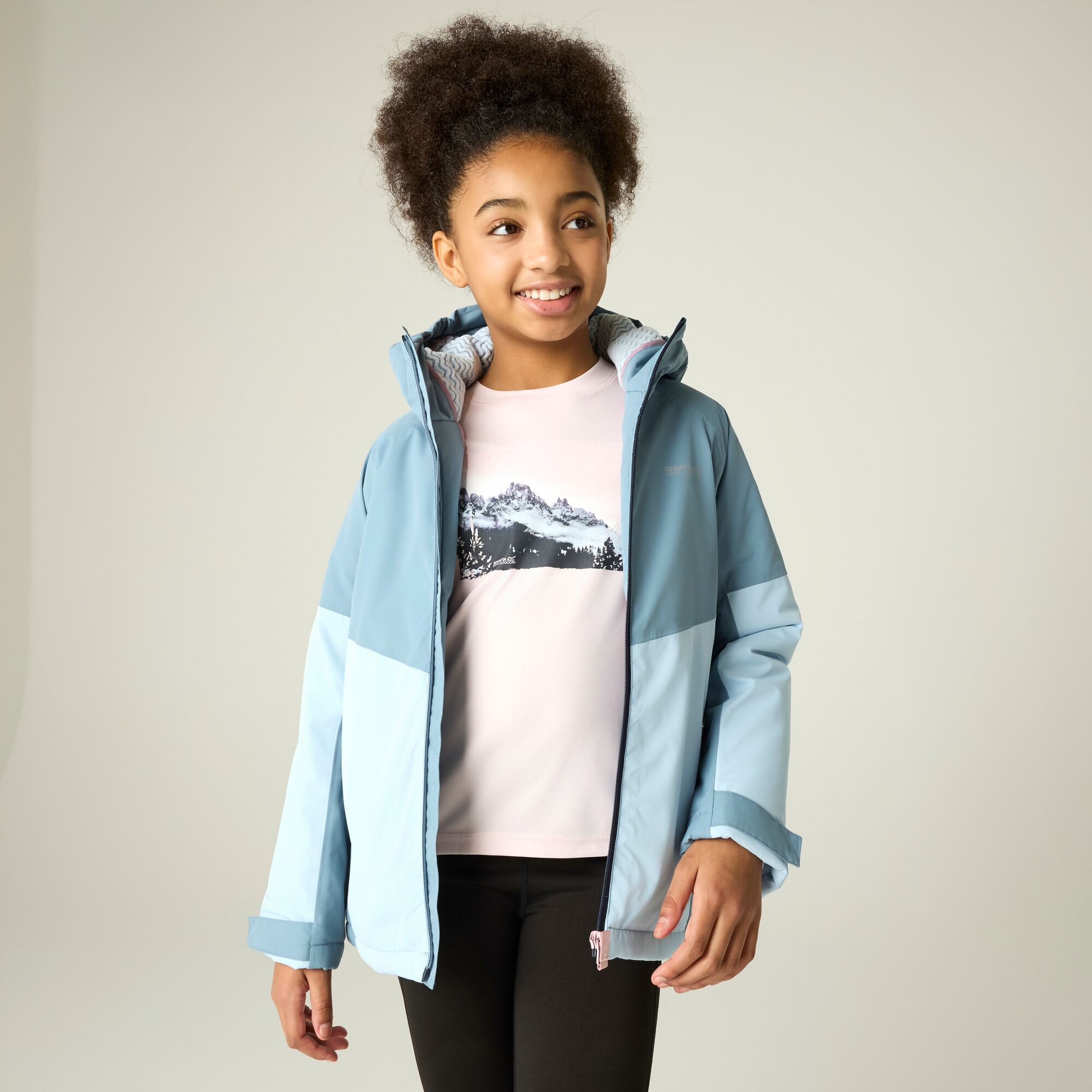 Chaqueta de niños Hillain Warm Lined Regatta - Azul grisáceo Azul grisáceo-2