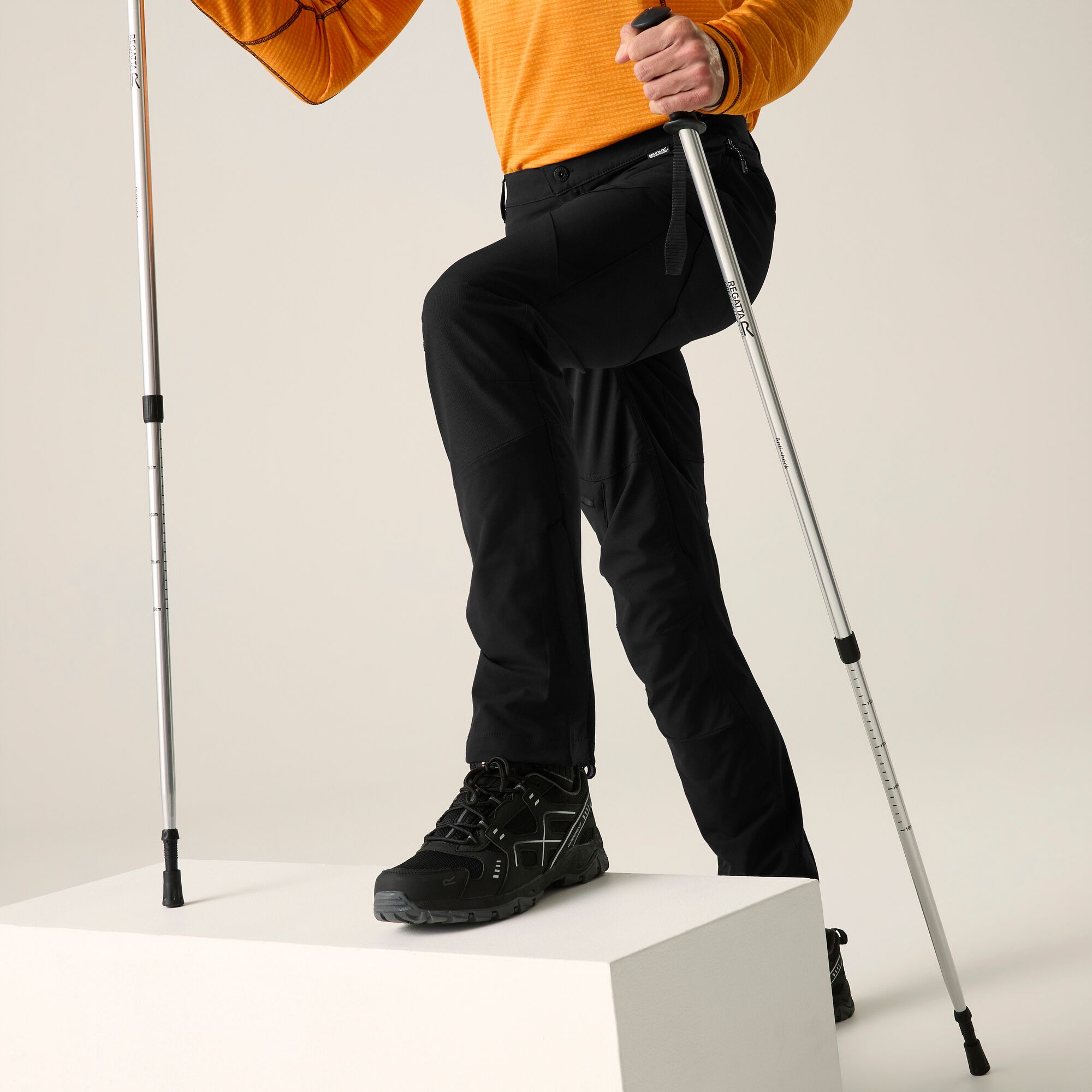 Pantalón de hombre Questra Regatta - Negro Negro-1