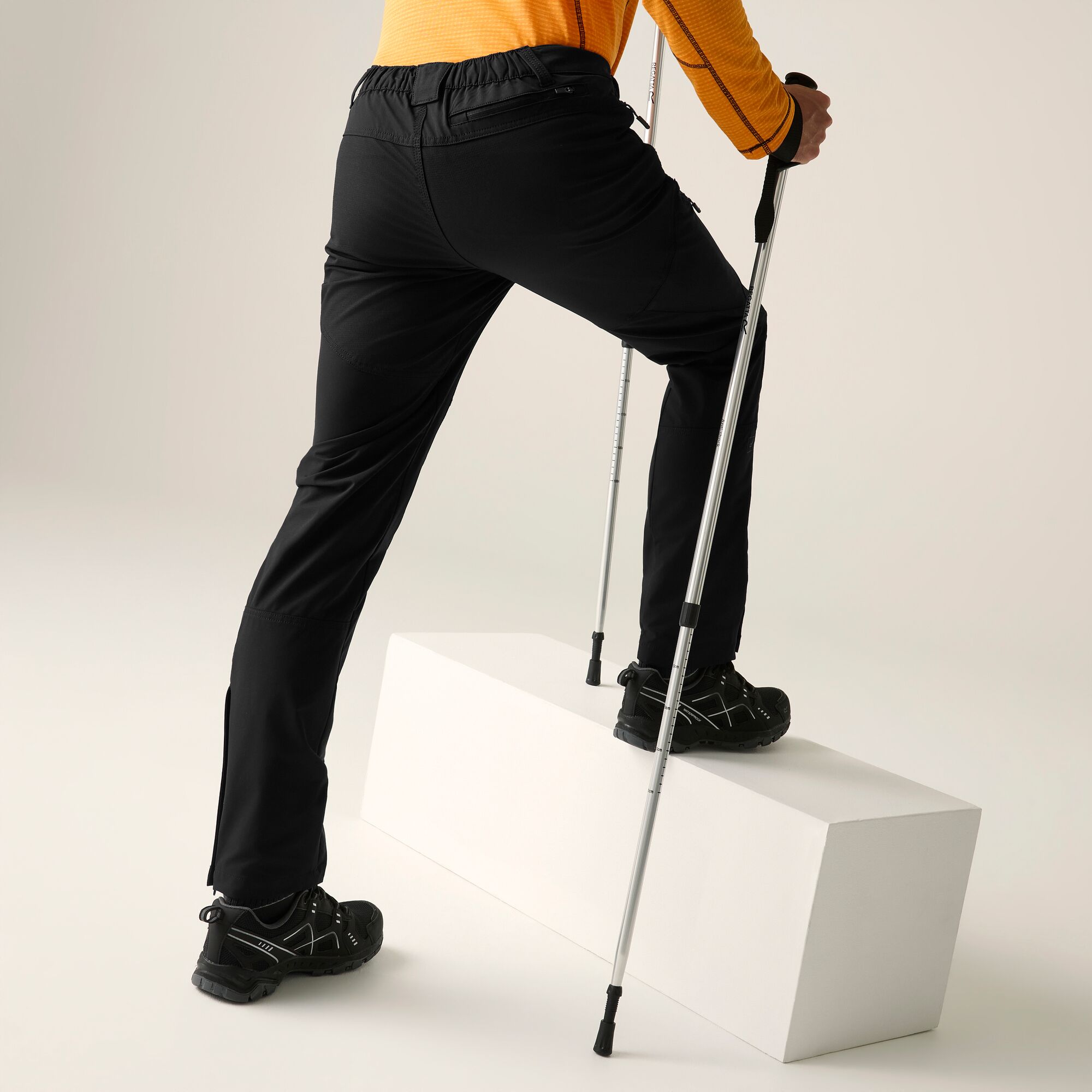 Pantalón de hombre Questra Regatta - Negro Negro-3