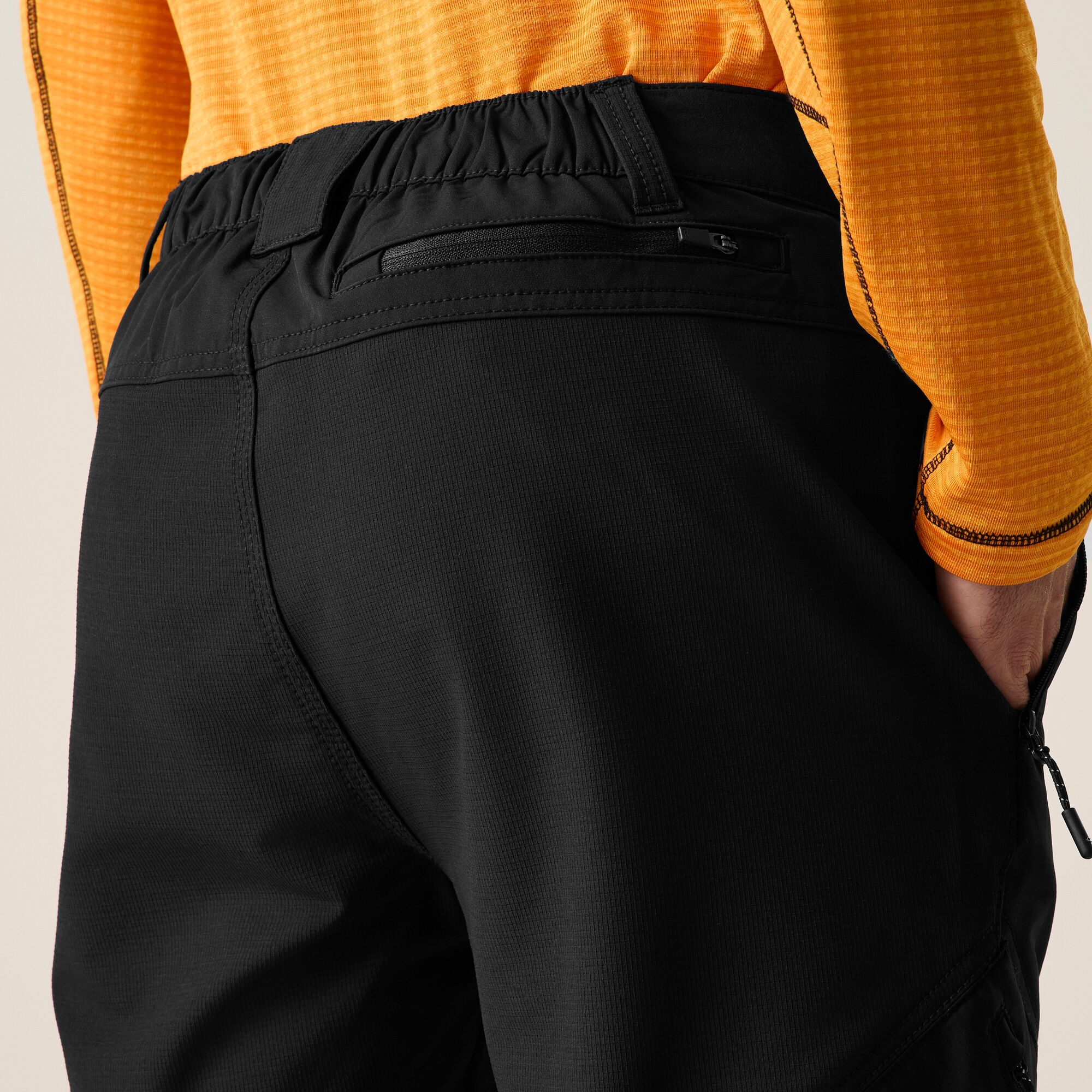 Pantalón de hombre Questra Regatta - Negro Negro-5