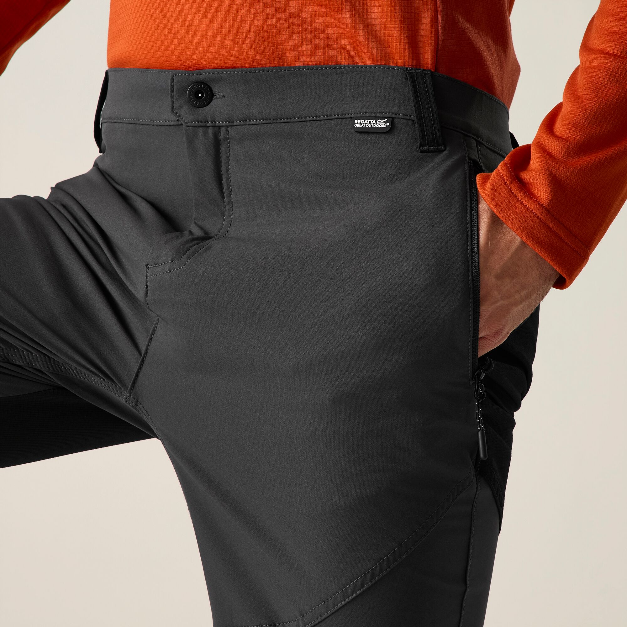 Imagen 4 de Pantalón de hombre Questra Regatta - Gris ceniza Gris ceniza