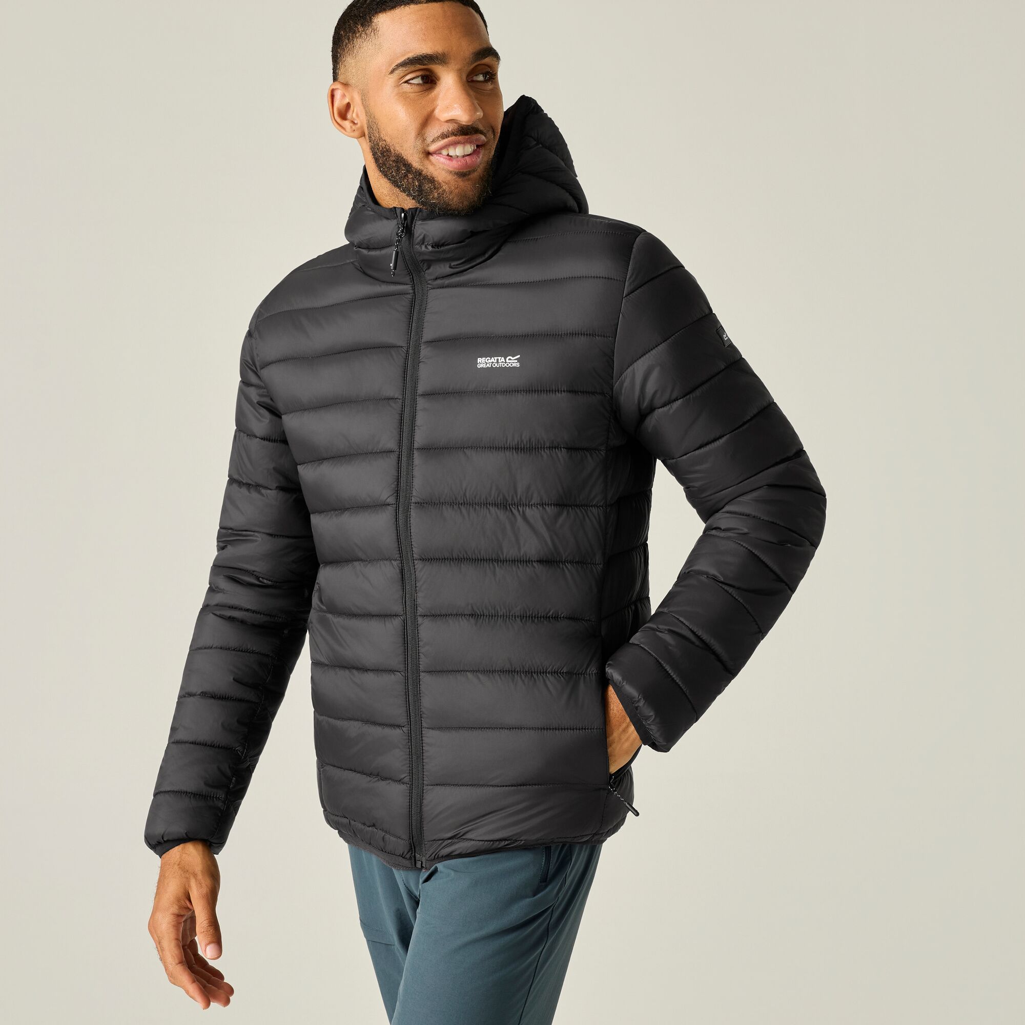 Imagen 1 de Chaqueta de hombre Hooded Marizion Regatta Negro