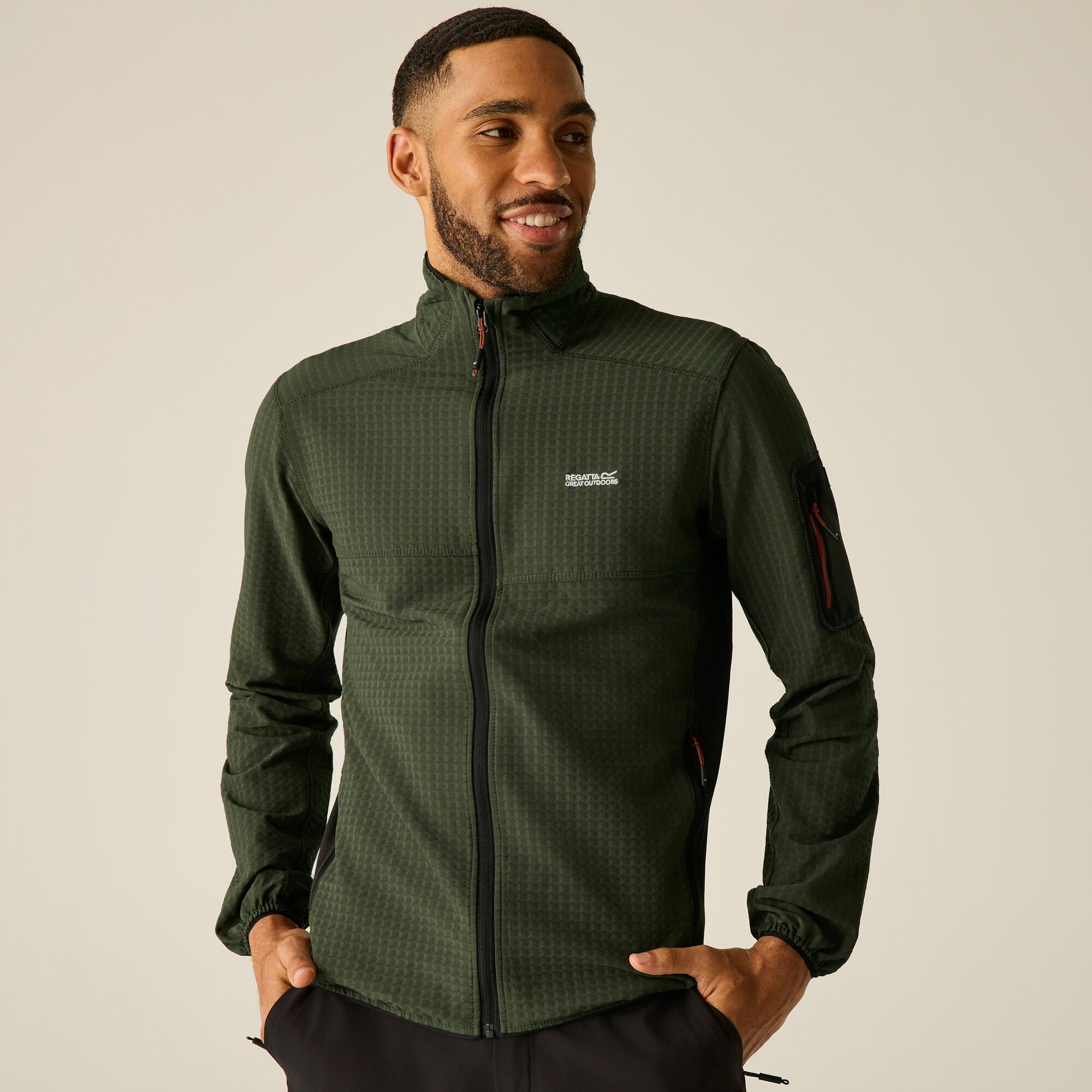 Imagen 0 de Forro polar de hombre Baslinn Regatta Verde militar
