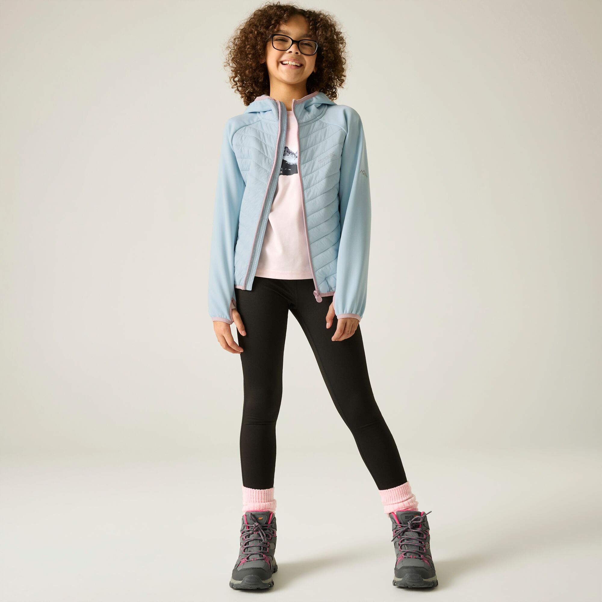 Chaqueta de niños Andreson Hybrid Regatta - Azul claro Azul claro-3