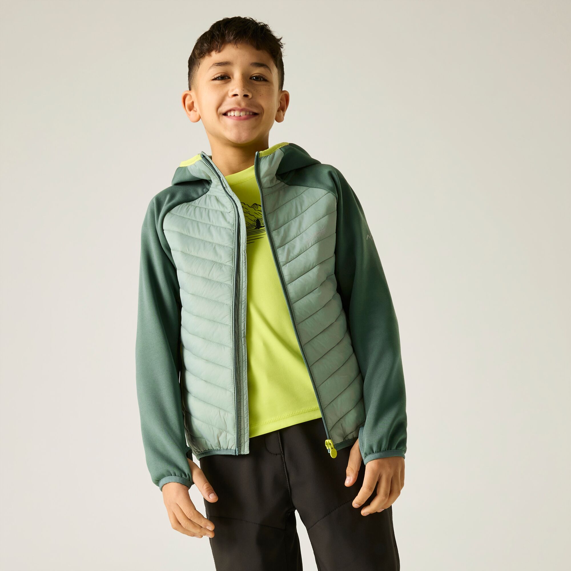 Chaqueta de niños Andreson Hybrid Regatta - Verde grisáceo Verde grisáceo-2