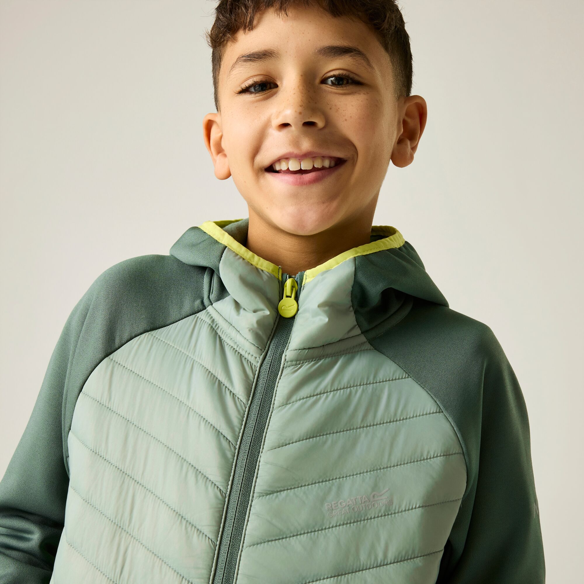 Chaqueta de niños Andreson Hybrid Regatta - Verde grisáceo Verde grisáceo-6