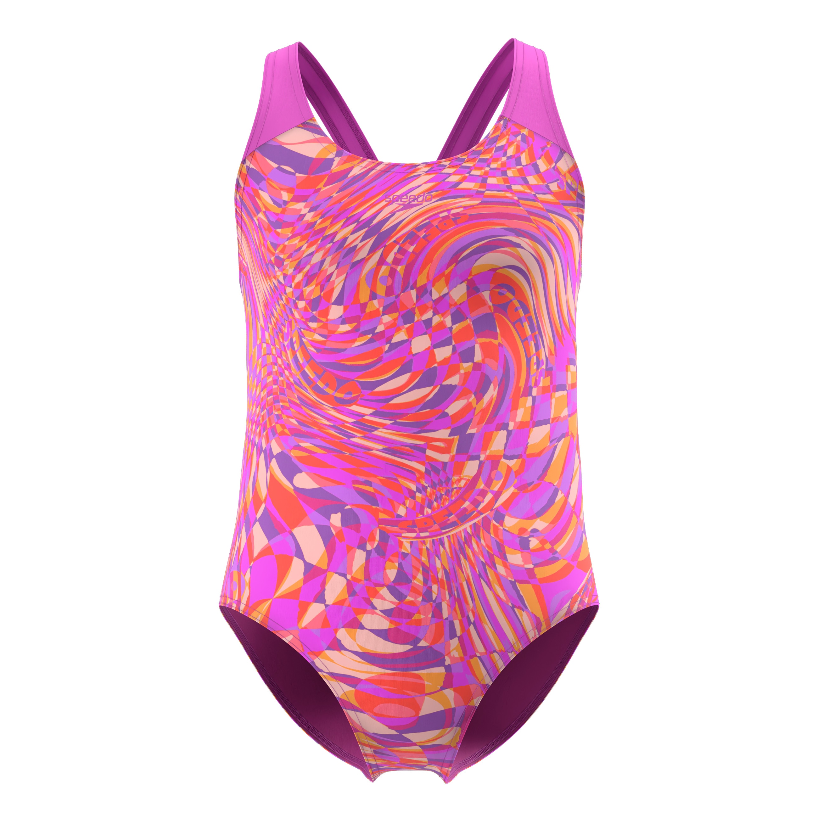 Imagen 0 de Bañador de natación para niñas Print Splashback Swimsuit Speedo Rosa