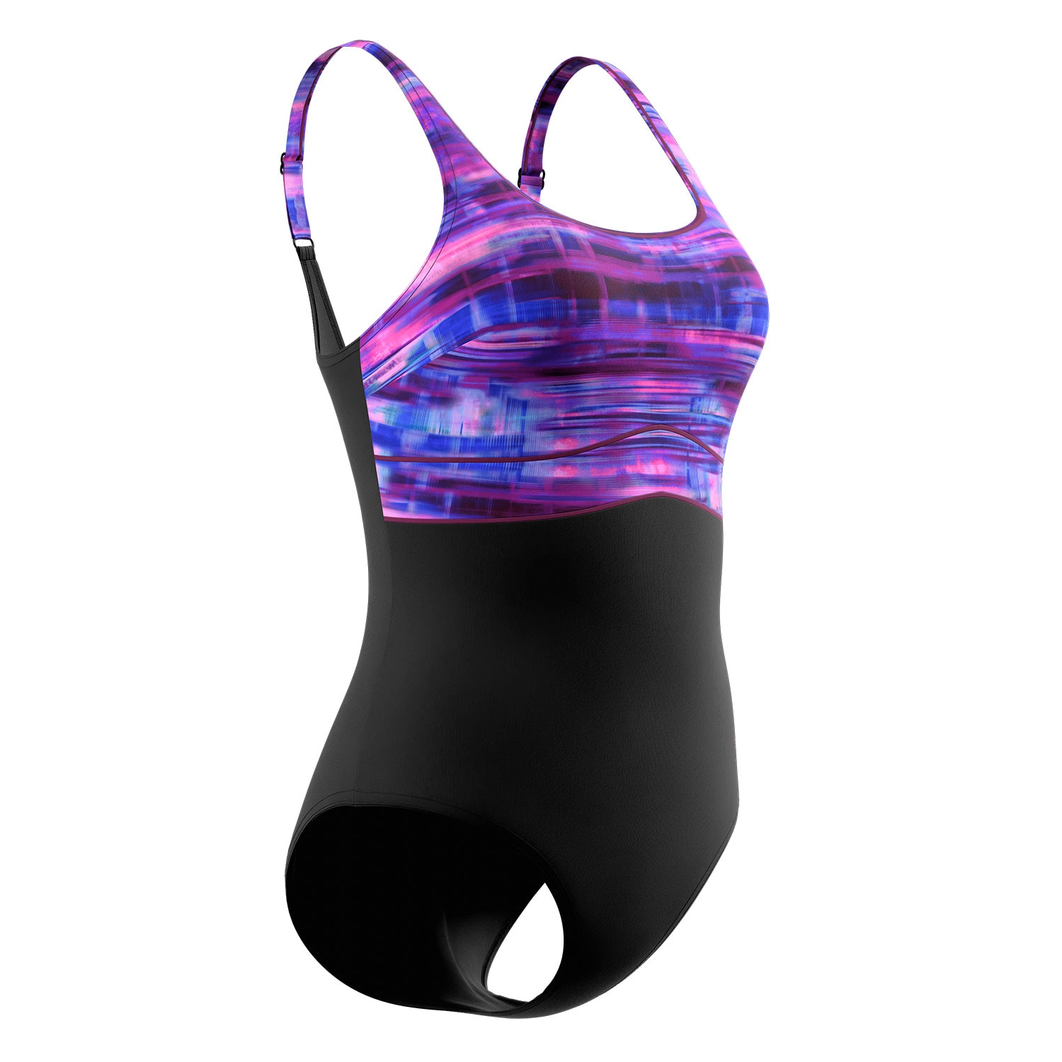 Bañador de natación para muejr Print Contour Eclipse One Piece Speedo - Morado Morado-2