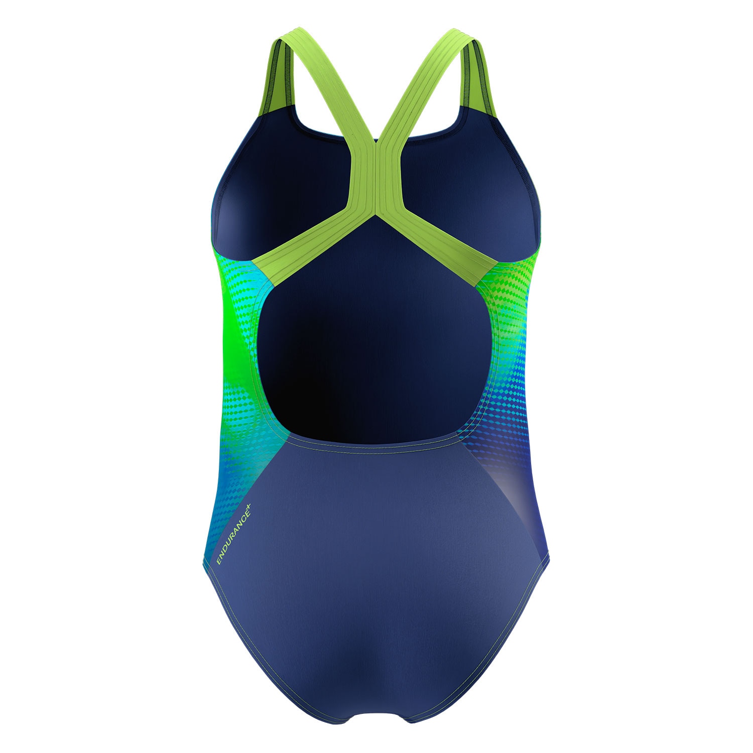 Bañador de natación para niñas Print Powerback Swimsuit Speedo - Azul Azul-3
