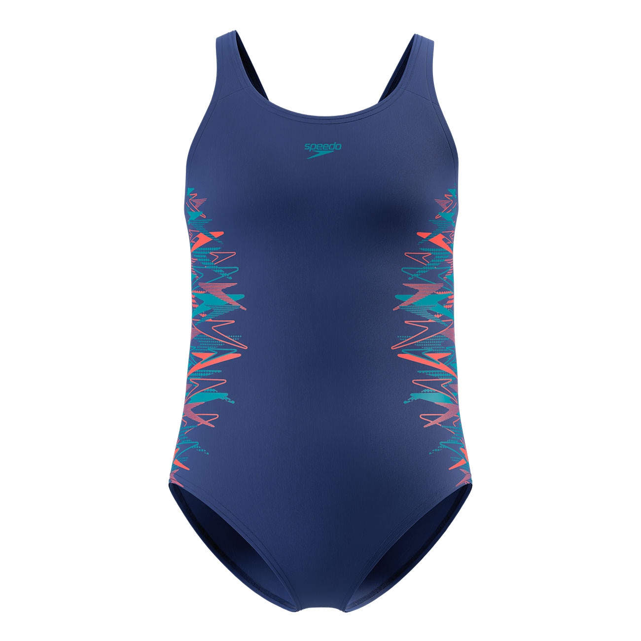 Speedo Bañador de natación para niños Placement Muscleback One Piece Azul marino