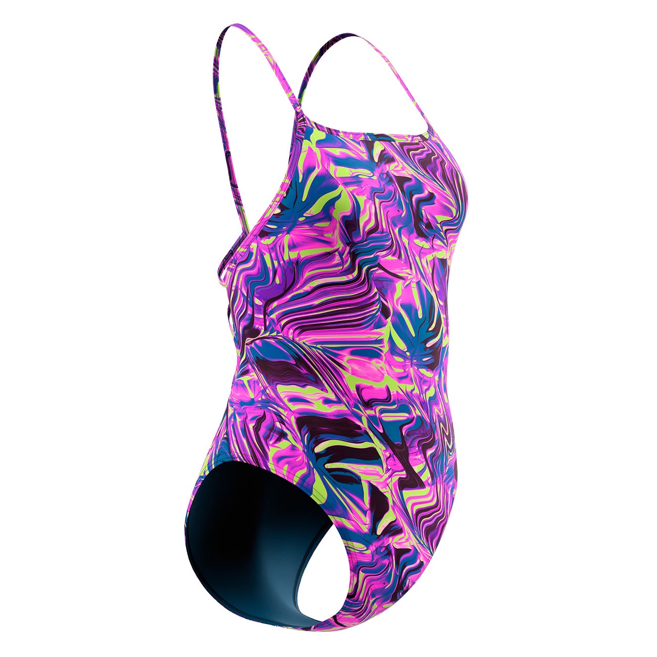 Bañador de natación para mujer Printed Web Back Speedo - Multicolor Multicolor-2