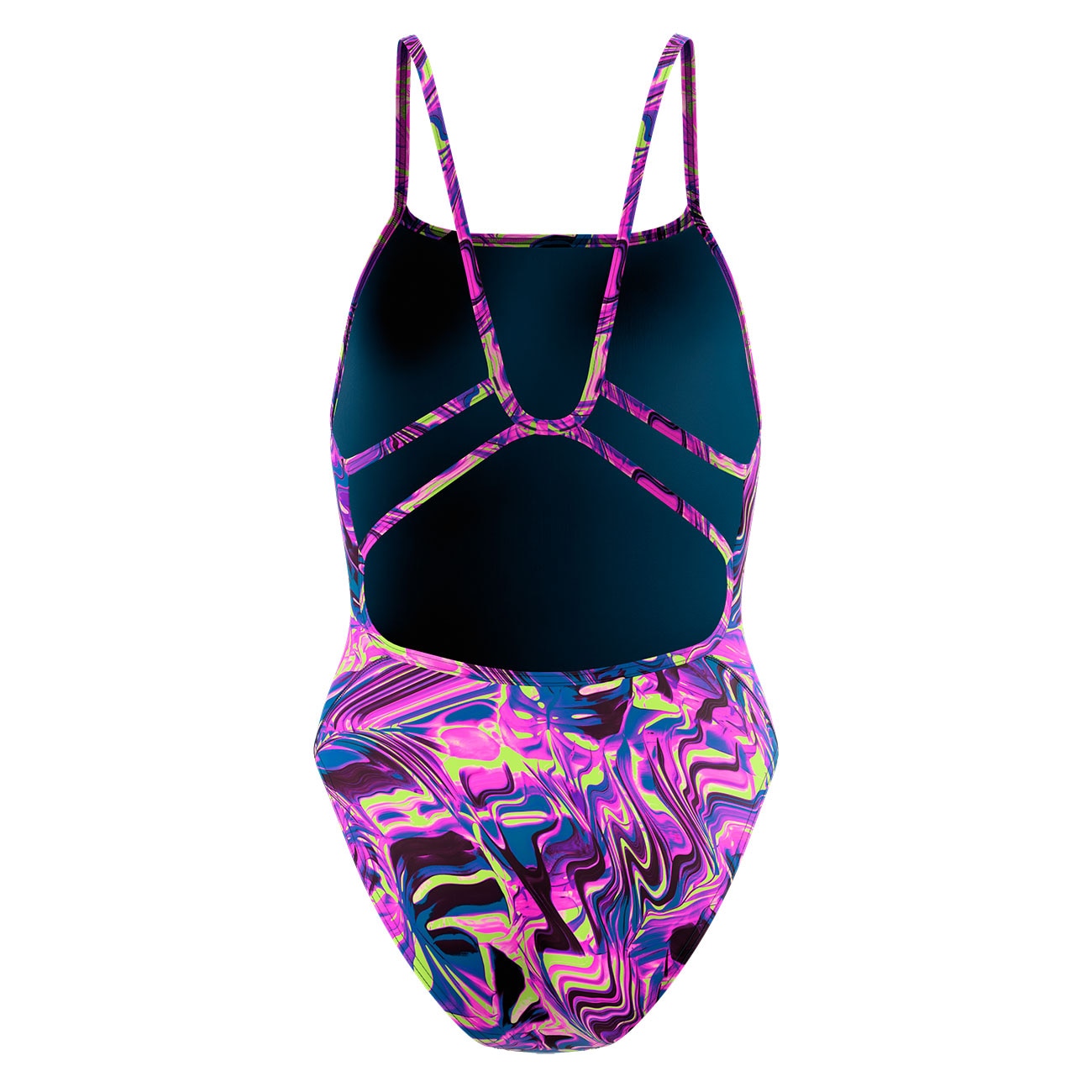 Bañador de natación para mujer Printed Web Back Speedo - Multicolor Multicolor-3