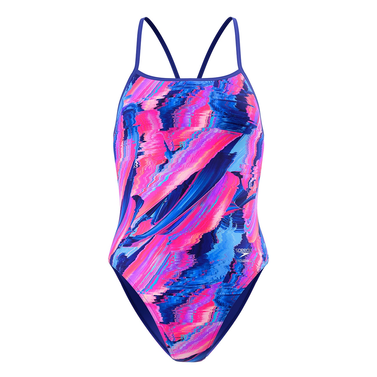 Speedo Bañador de natación para niños Printed Turnback Rosa