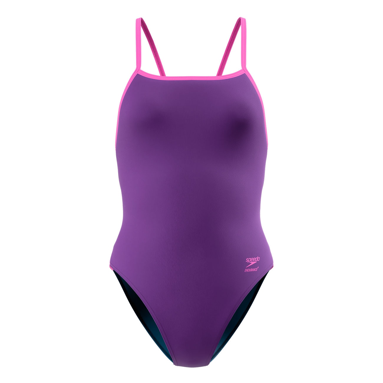 Imagen 0 de Bañador de natación para niños Solid Tri Back Speedo Morado