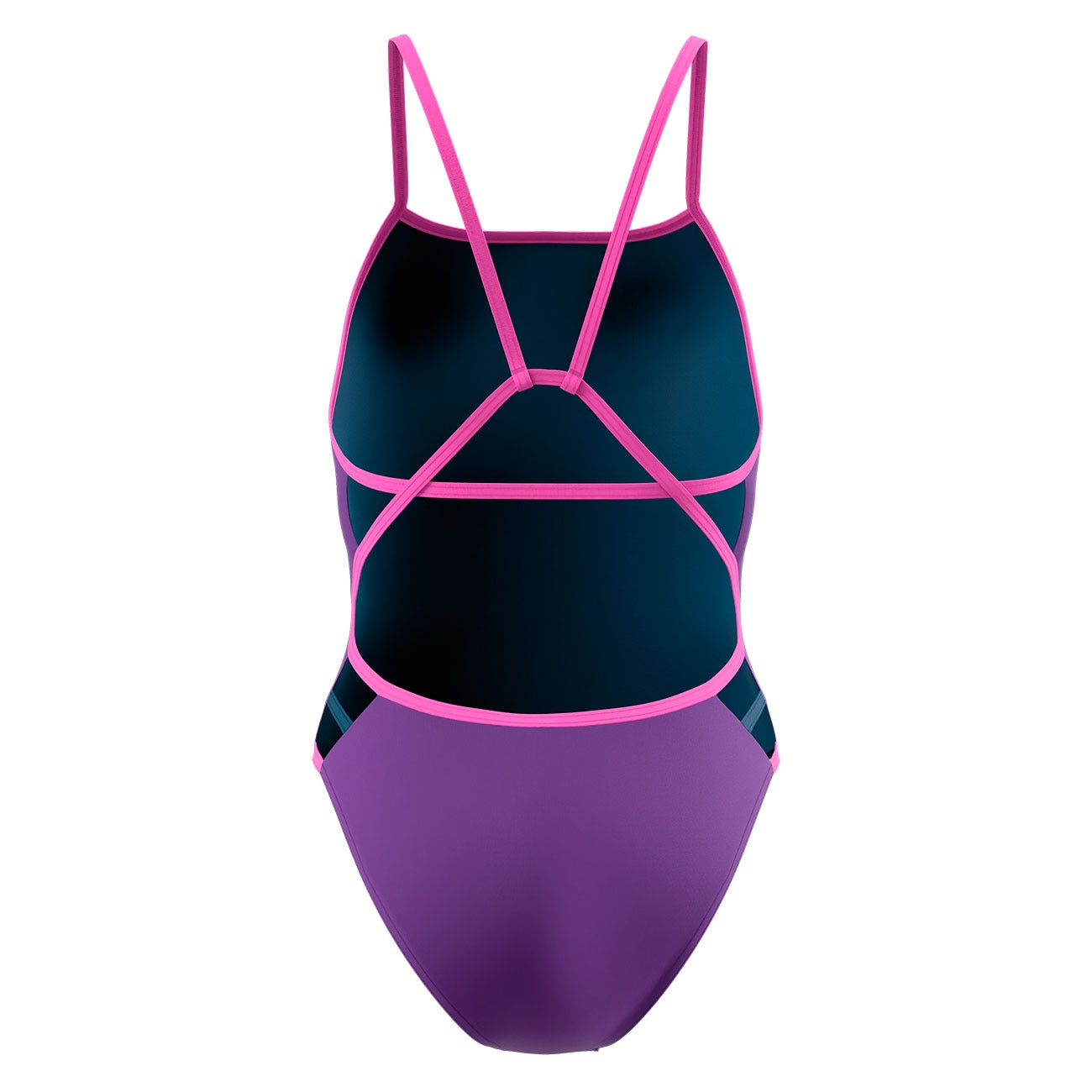 Bañador de natación para niños Solid Tri Back Speedo - Morado Morado-3