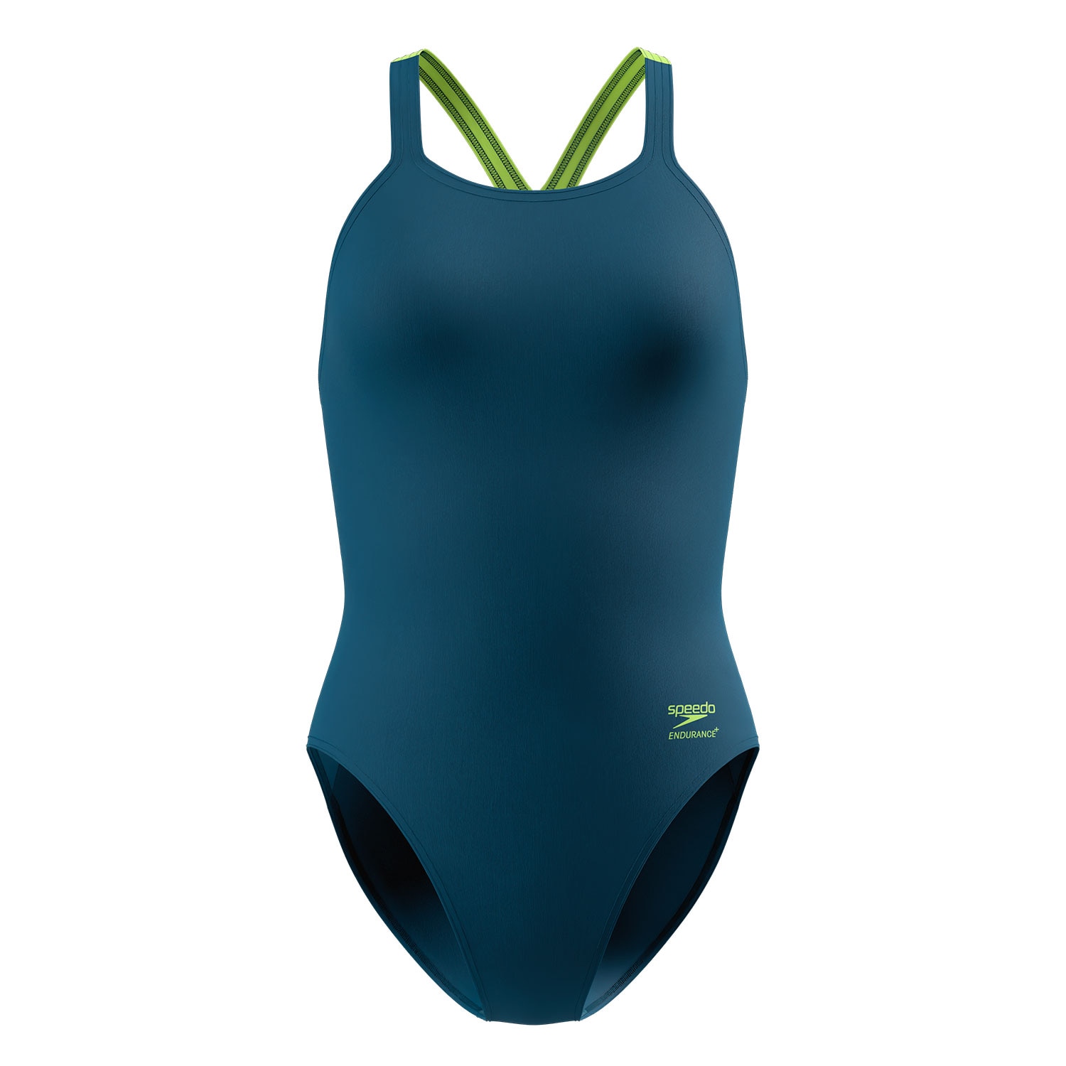 Speedo Bañador de natación para mujer Female Solid Powerback Verde oscuro