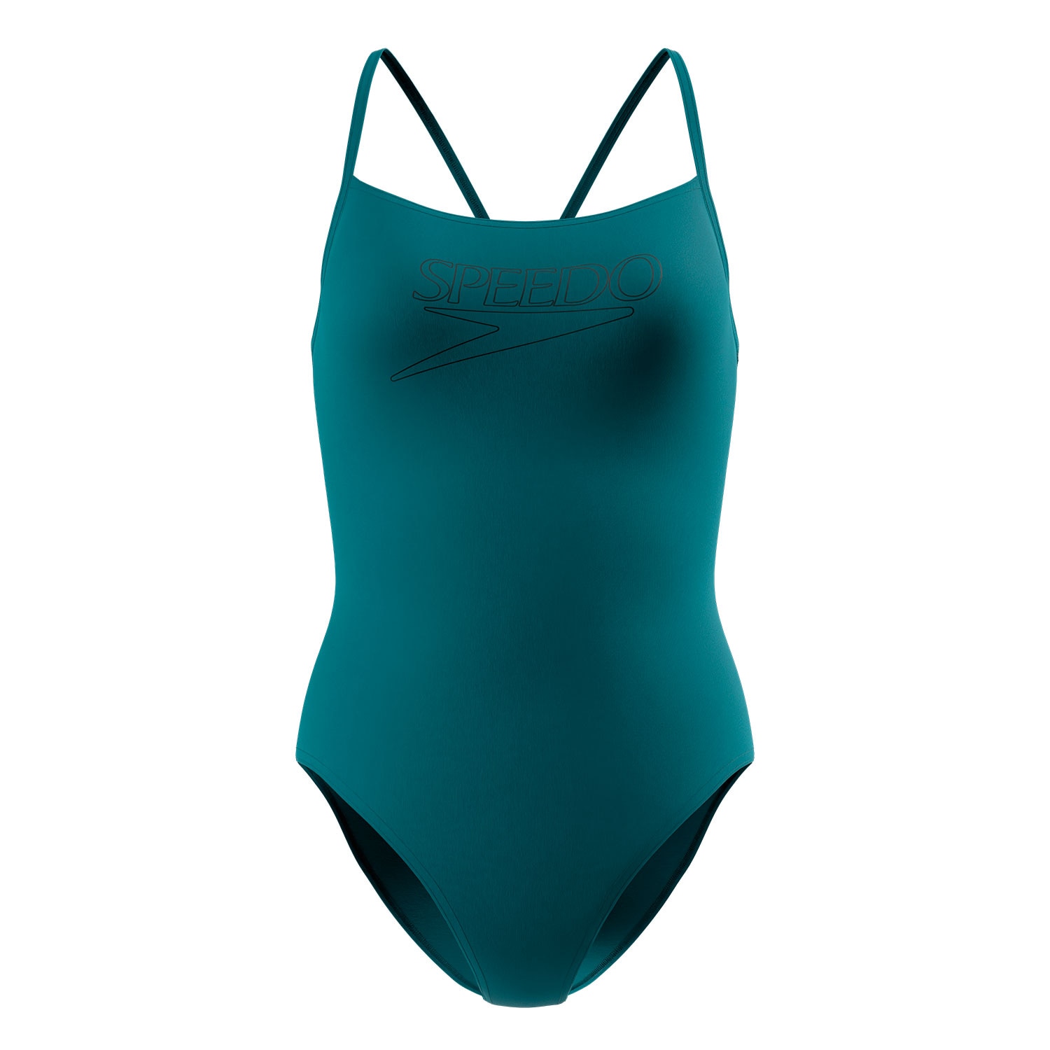 Speedo Bañador de natación para mujer Endurance+ Logo Thin Strap One Piece Azul claro