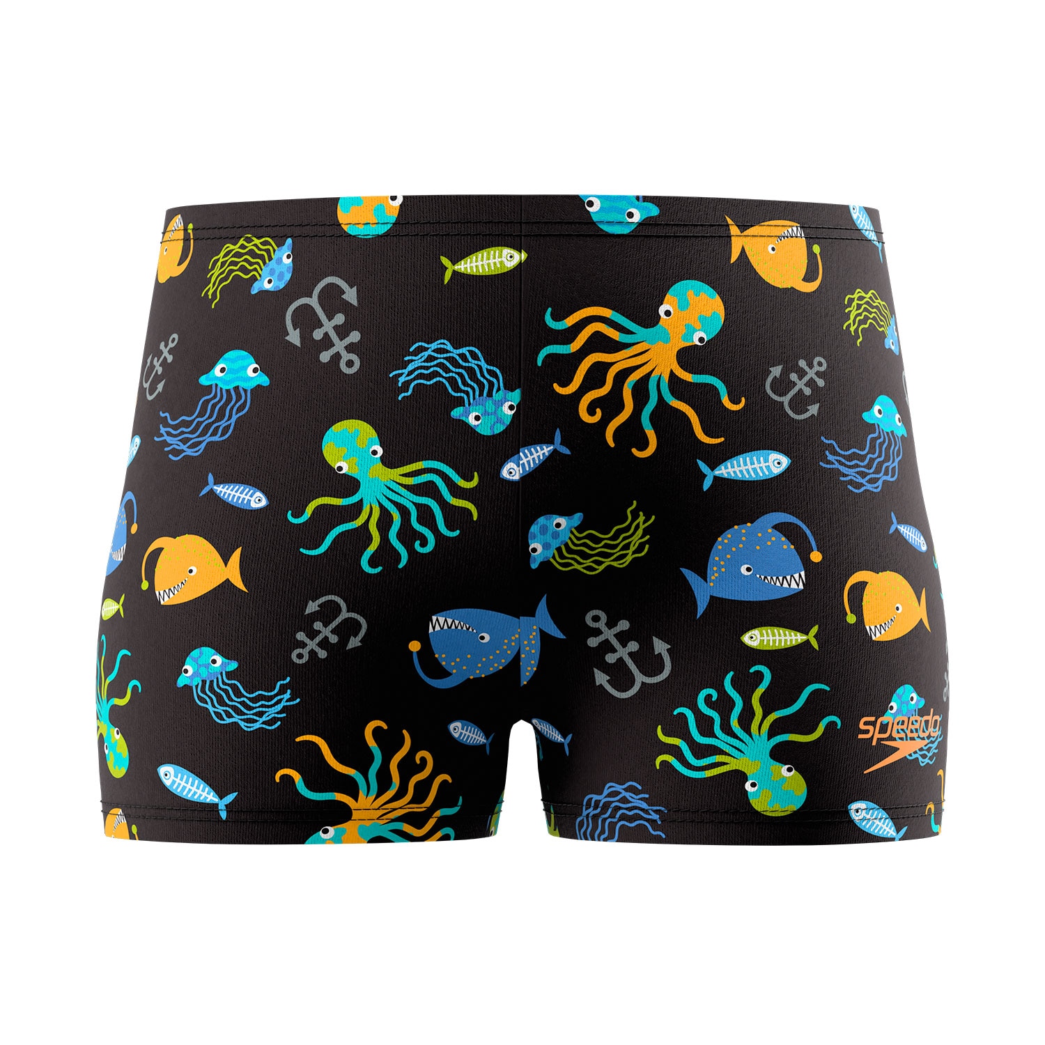 Speedo Bañador de natación para bebés Infant Print Aquashort Negro