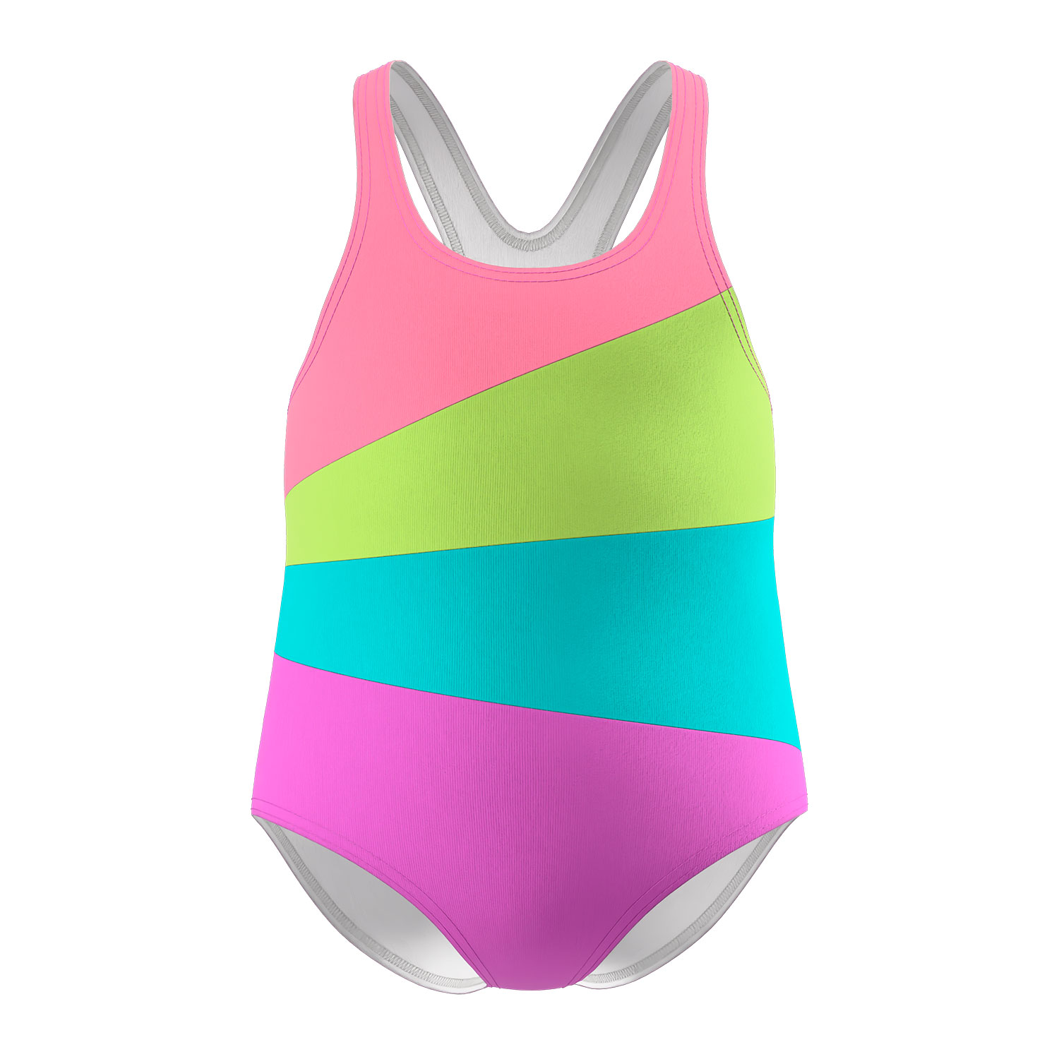 Bañador de natación para bebés Radiating Splice Swimsuit Speedo - Rosa Rosa-1