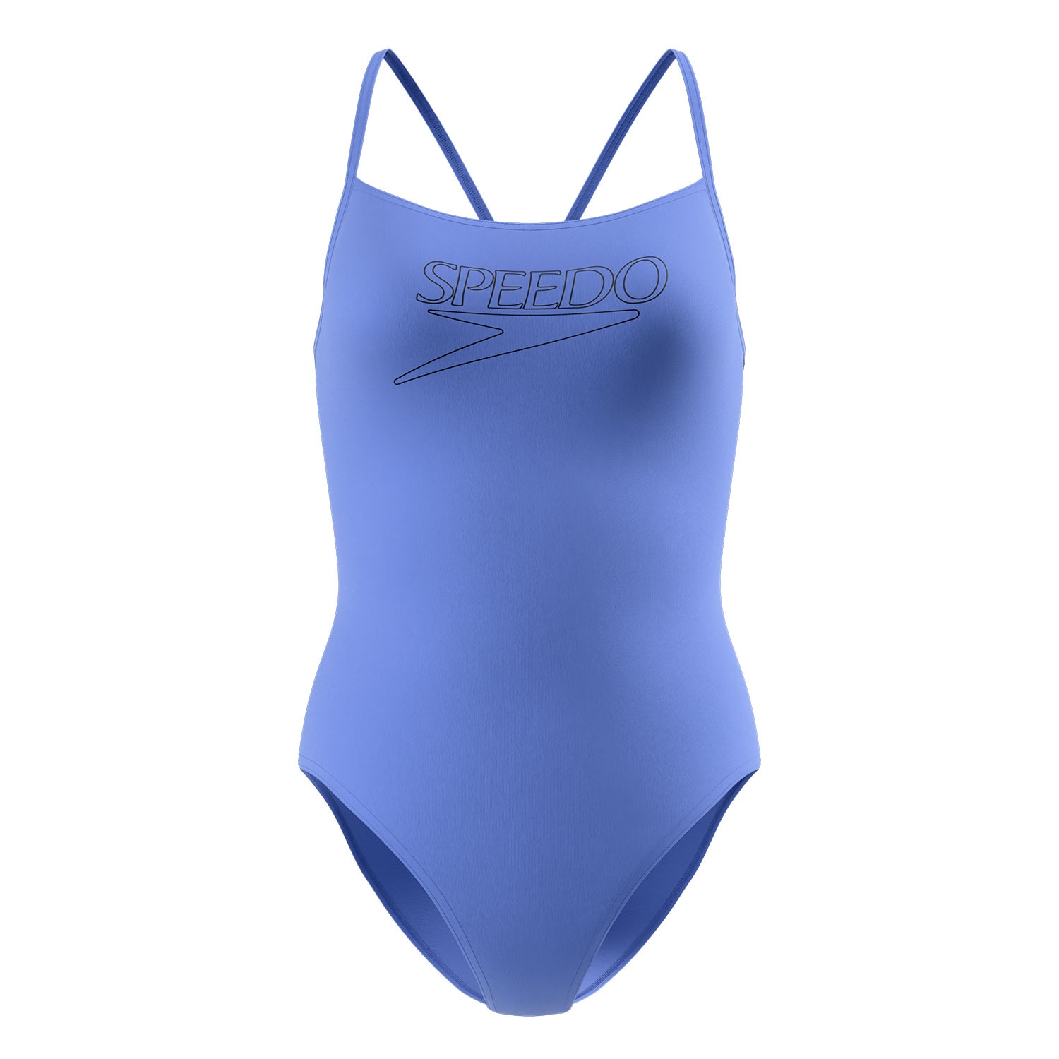 Speedo Bañador de natación para mujer Endurance+ Logo Thin Strap One Piece Azul claro