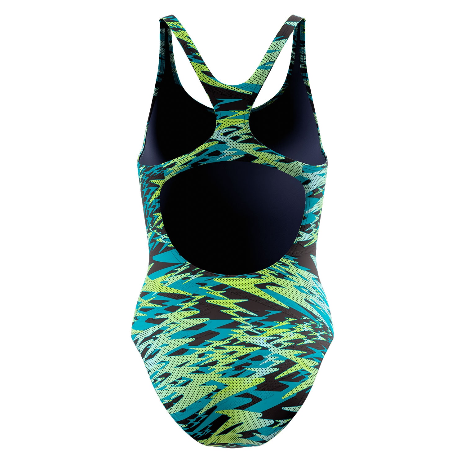 Bañador de natación para mujer Hyperboom Print Medalist One Piece Speedo - Verde Verde-3