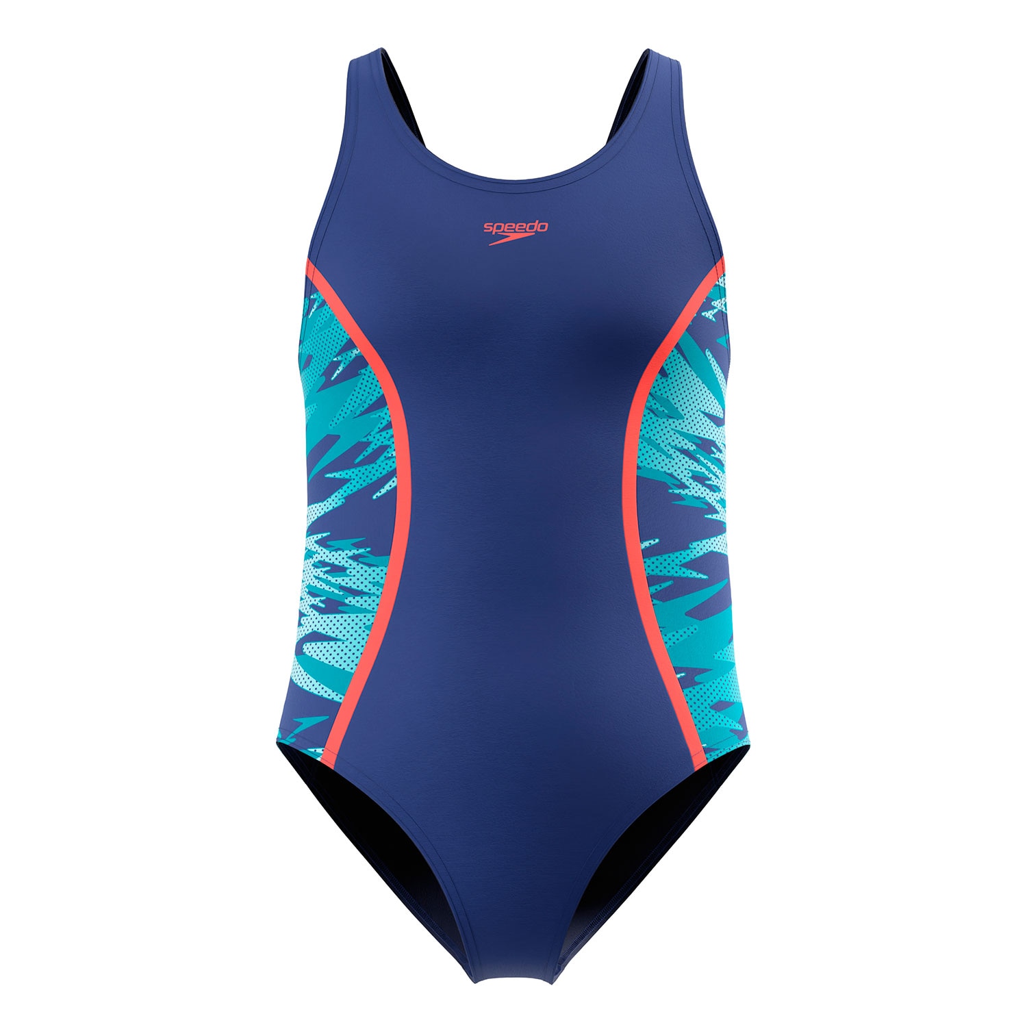 Speedo Bañador de natación para niñas Hyperboom Splice Muscleback Swimsuit Azul