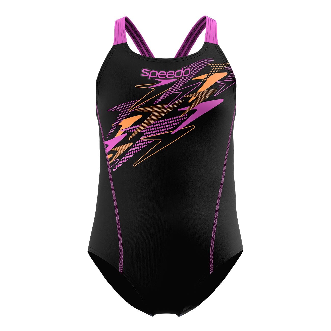 Speedo Bañador de natación para niñas Medley Logo Medalist Swimsuit Azul marino