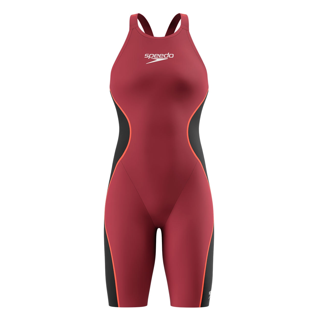 Bañador de natación para niños Fastskin por la rodilla con espalda abierta LZR Pure Intent 2.0 Speedo - Rojo Rojo-1