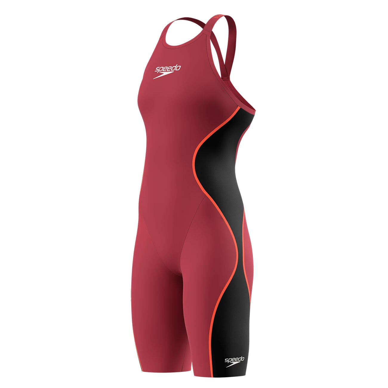 Bañador de natación para niños Fastskin por la rodilla con espalda abierta LZR Pure Intent 2.0 Speedo - Rojo Rojo-2