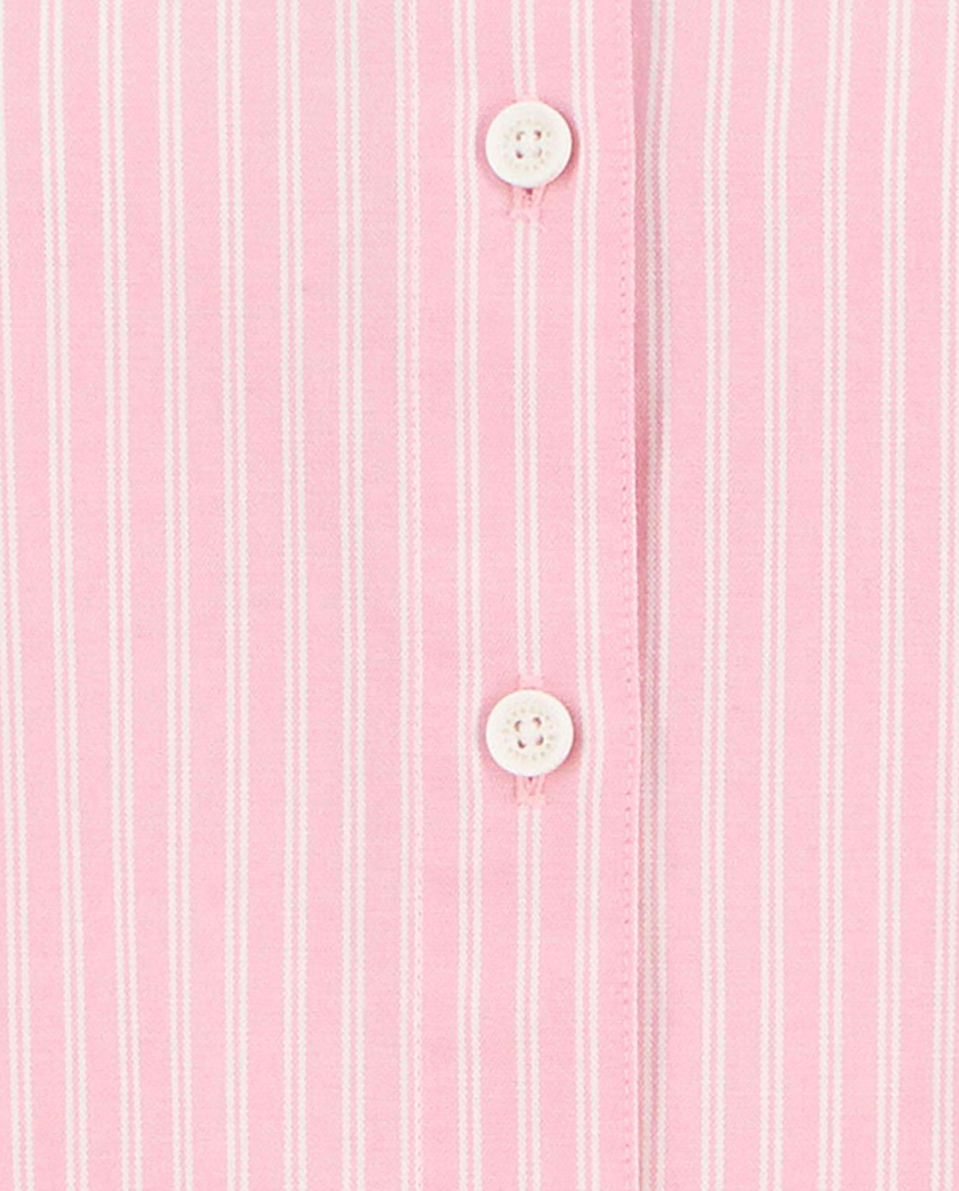Camisa de mujer de corte recto con mangas largas - Barbour - Rosa / Blanco Rosa / Blanco-6