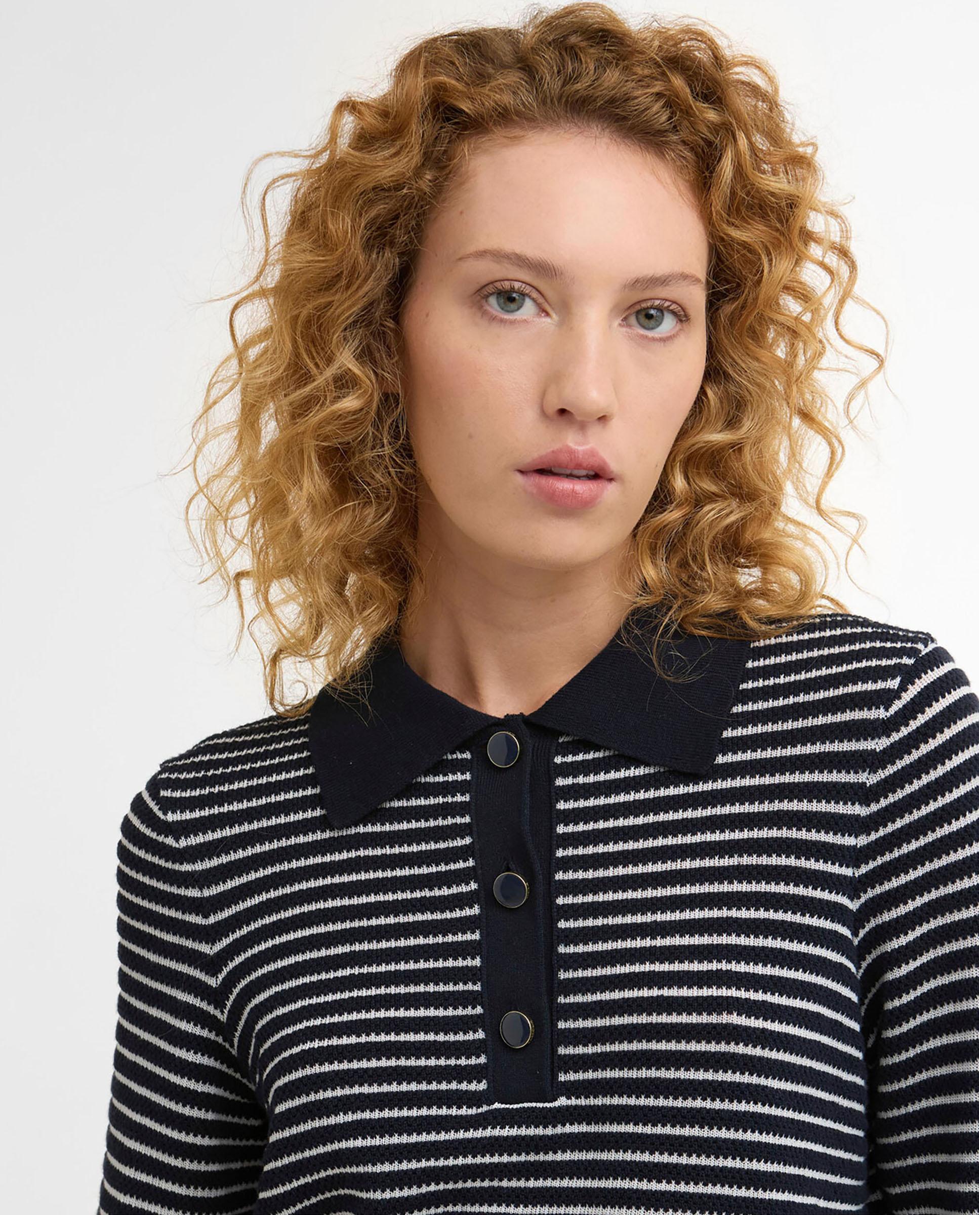 Jersey de mujer de manga larga y diseño de rayas - Barbour - Azul marino Azul marino-4