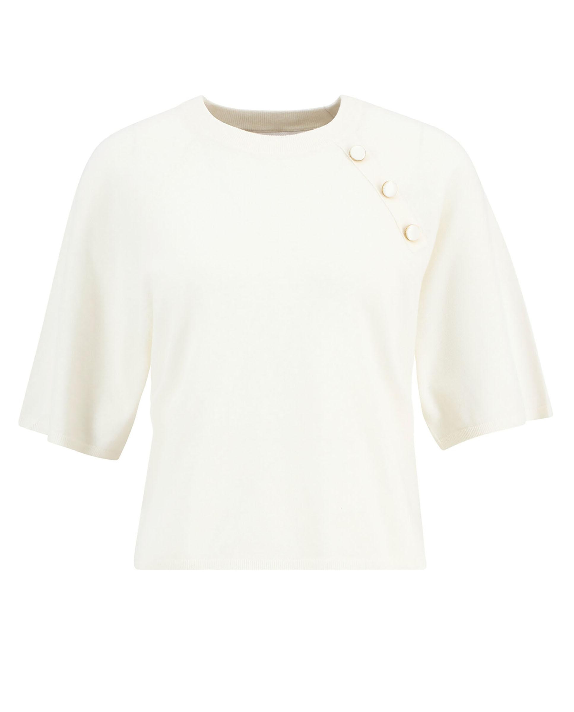 Jersey de mujer de cuello redondo clásico y mangas raglán - Barbour - Blanco roto Blanco roto-7