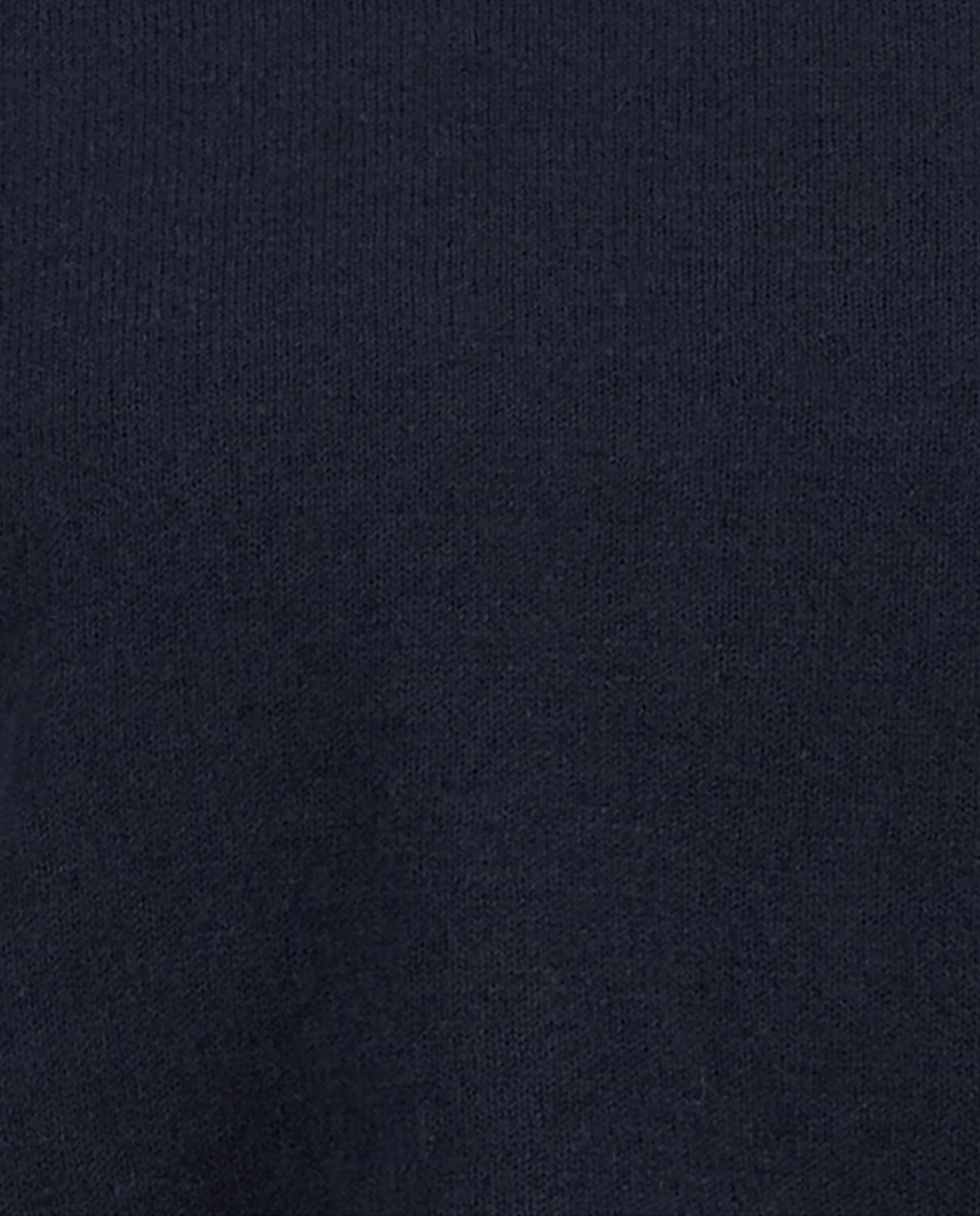 La camiseta de mujer de punto con un cuello redondo clásico y ribetes en contraste en el cuello, los puños y el dobladillo - Barbour - Azul marino Azul marino-6