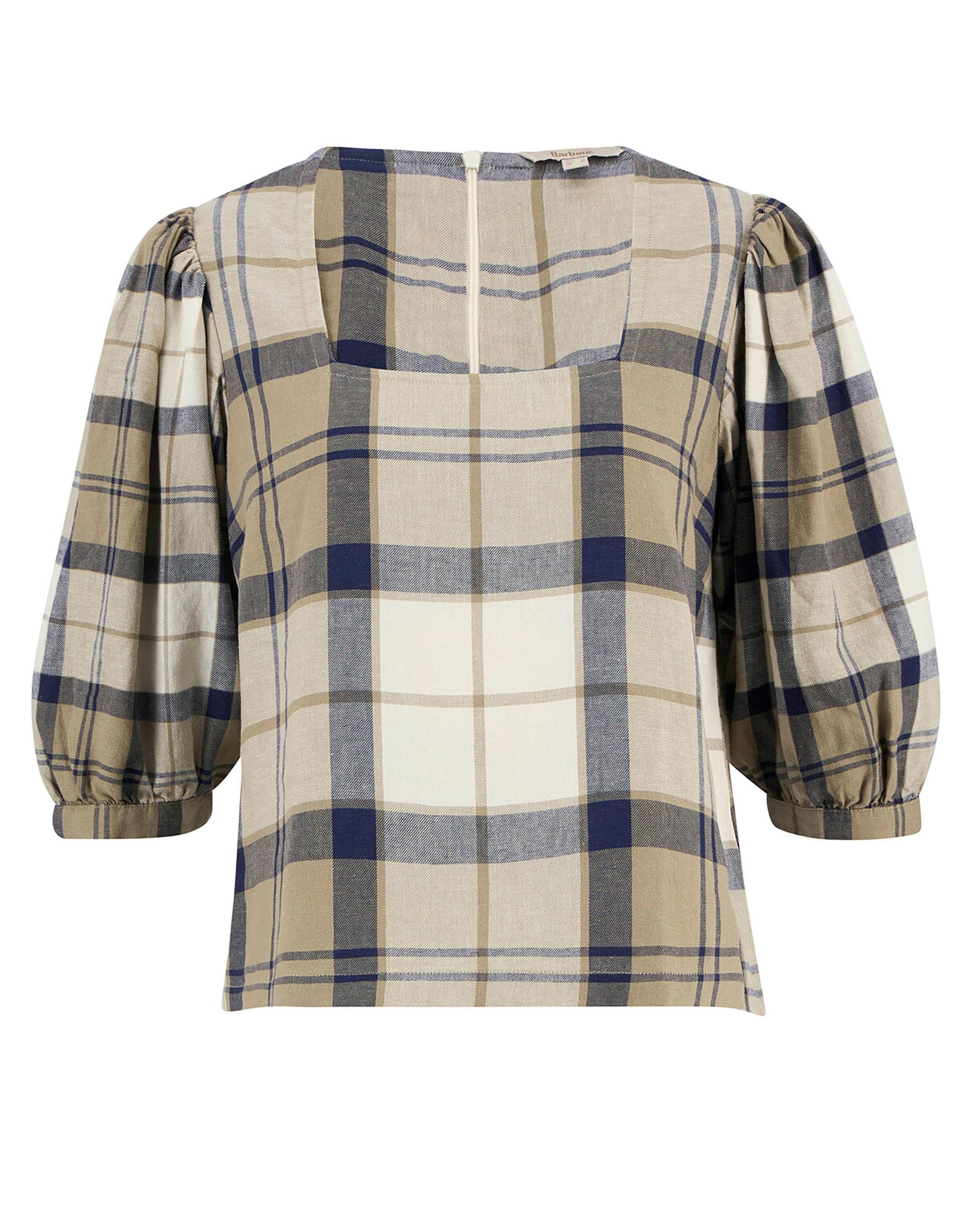 Camisa de mujer de cuello cuadrado y mangas abullonadas - Barbour - Multicolor Multicolor-6