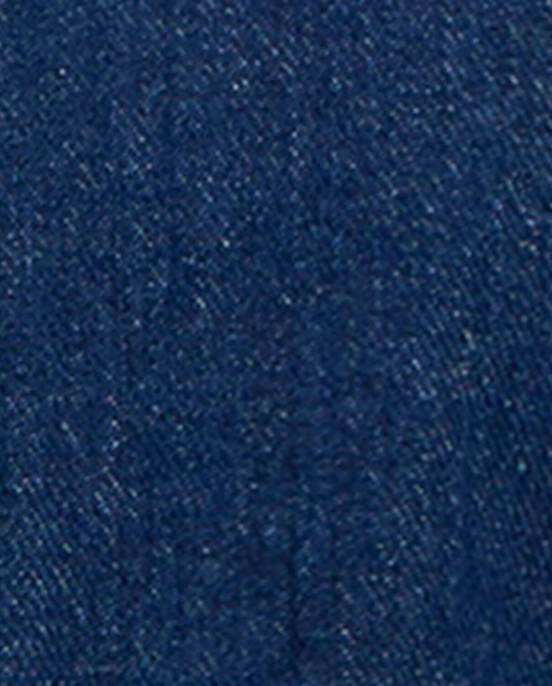 Vestido corto con cierre de botones delanteros y cuello camisa - Barbour - Azul denim Azul denim-6