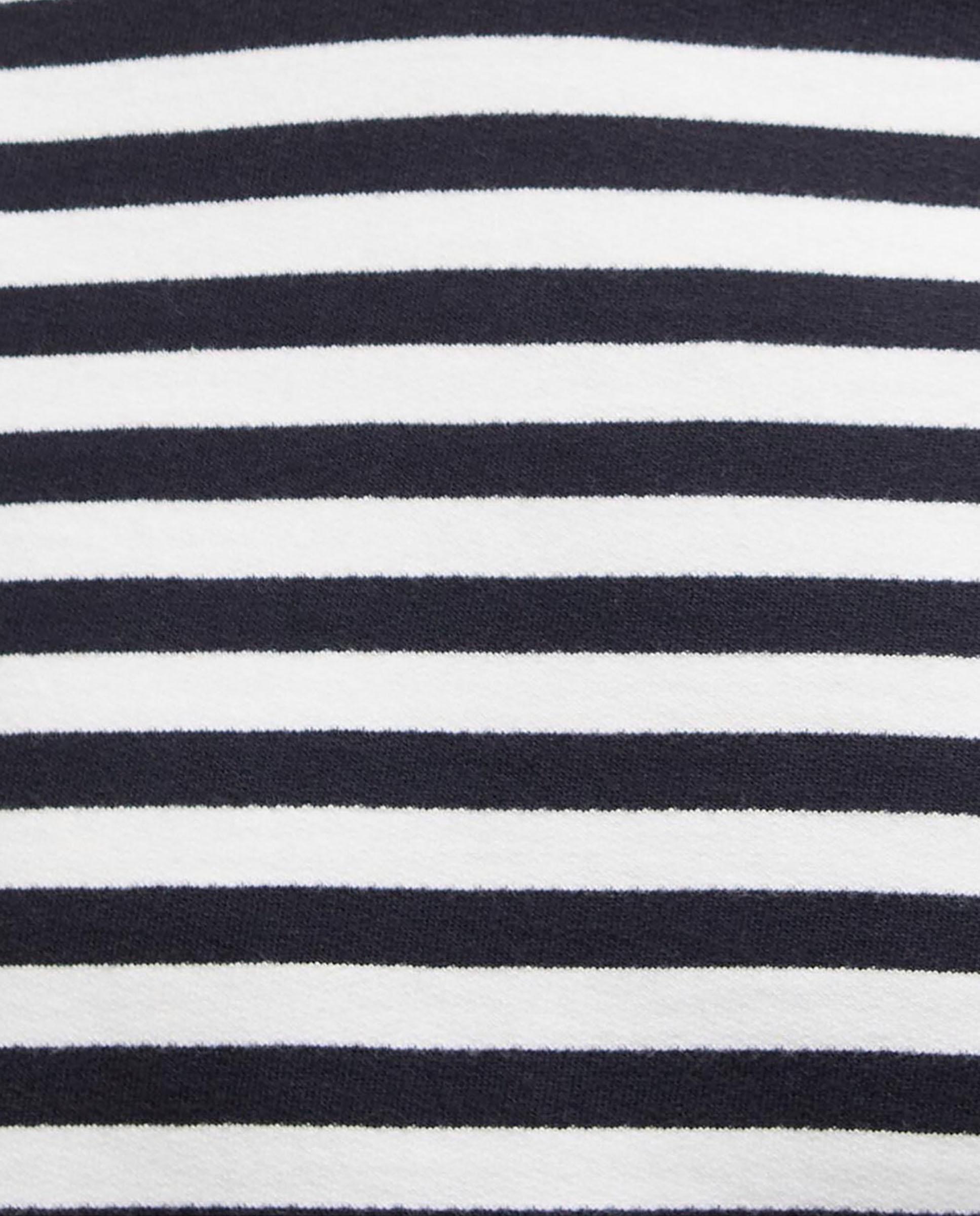Sudadera de mujer con diseño de rayas y corte holgado - Barbour - Blanco / Azul Blanco / Azul-6