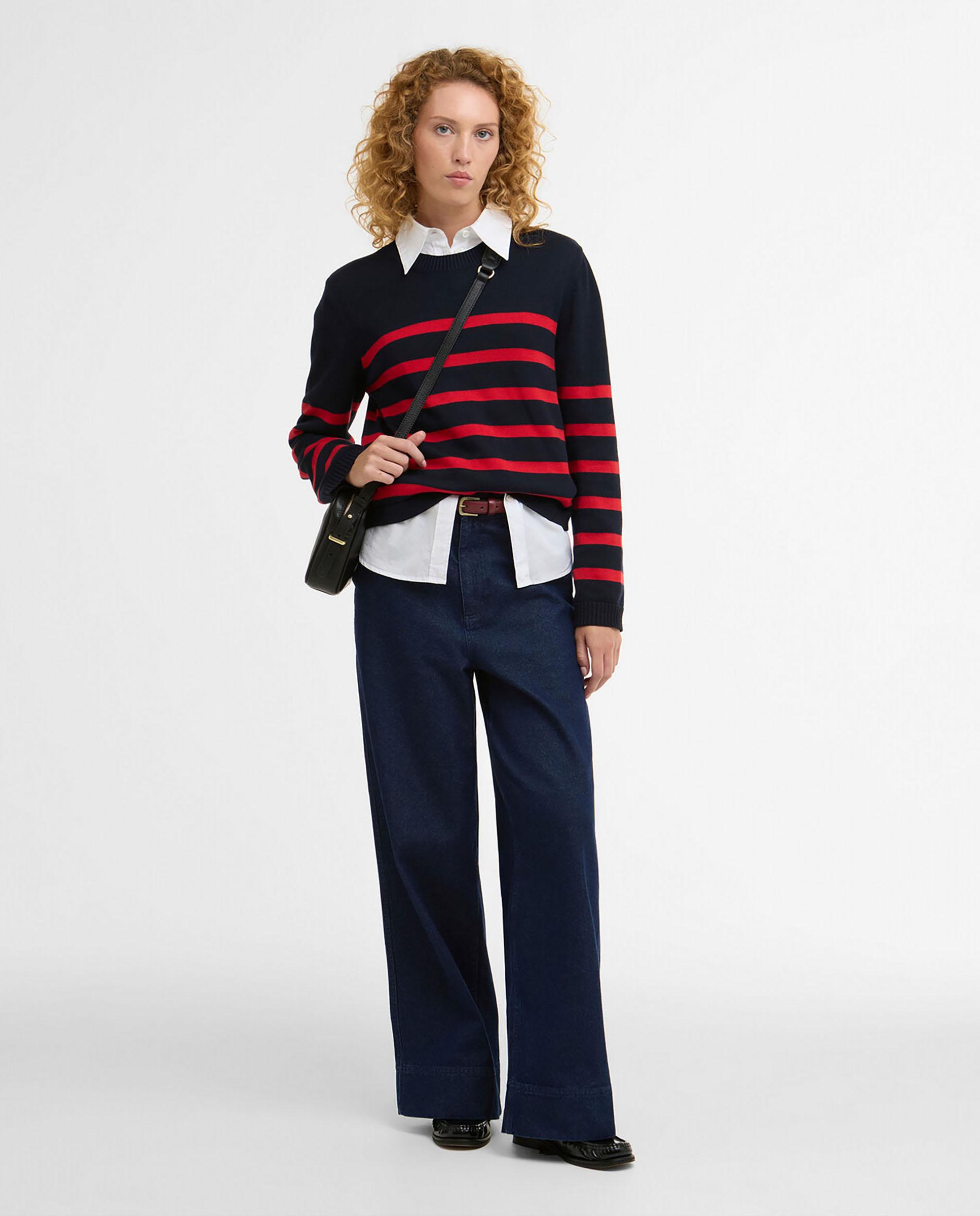 Vaqueros anchos de mujer con dobladillo profundo y con bolsillos laterales - Barbour - Azul denim Azul denim-3