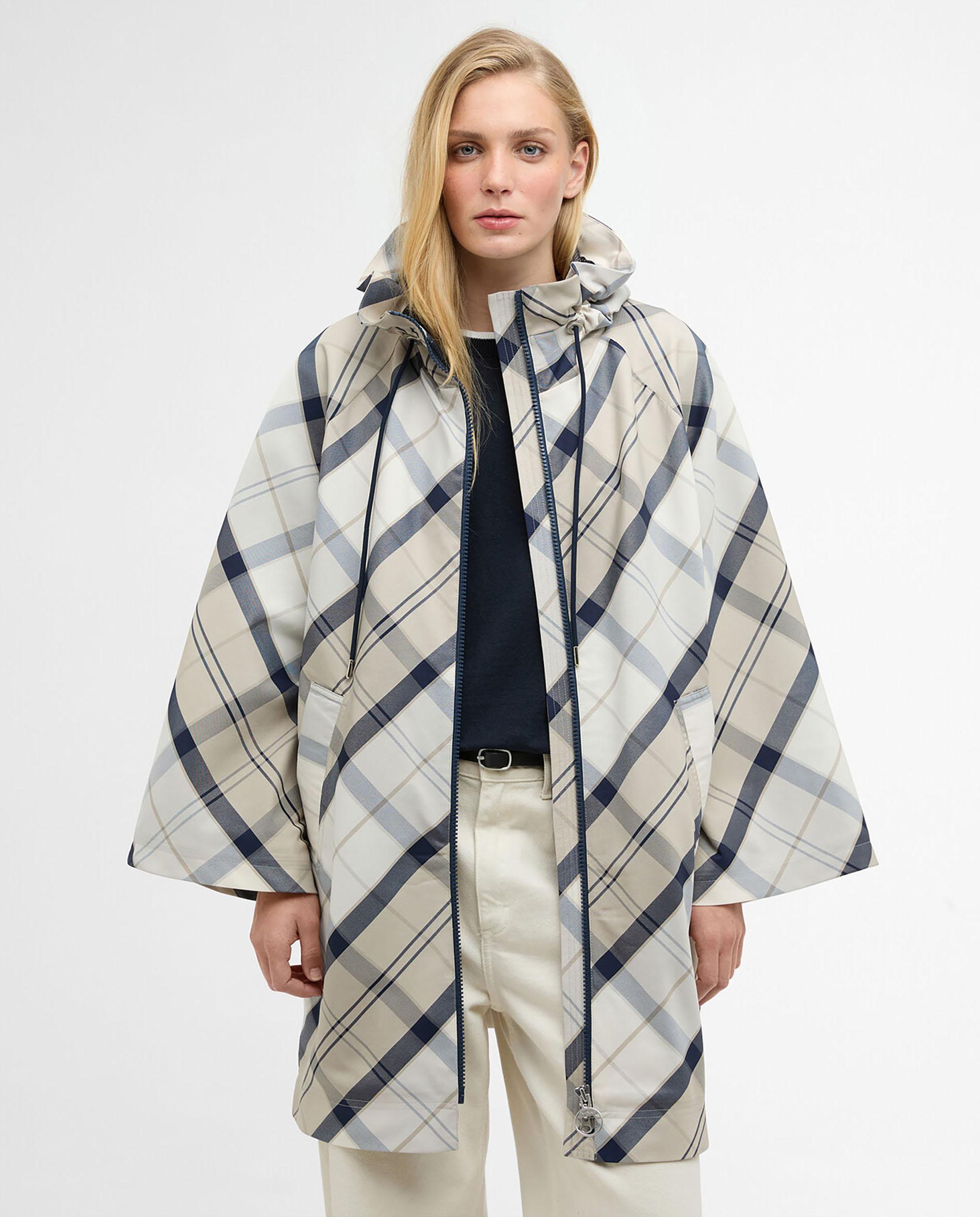 Poncho de mujer con una capucha integrada y aberturas laterales con tachuelas - Barbour - Multicolor Multicolor-1